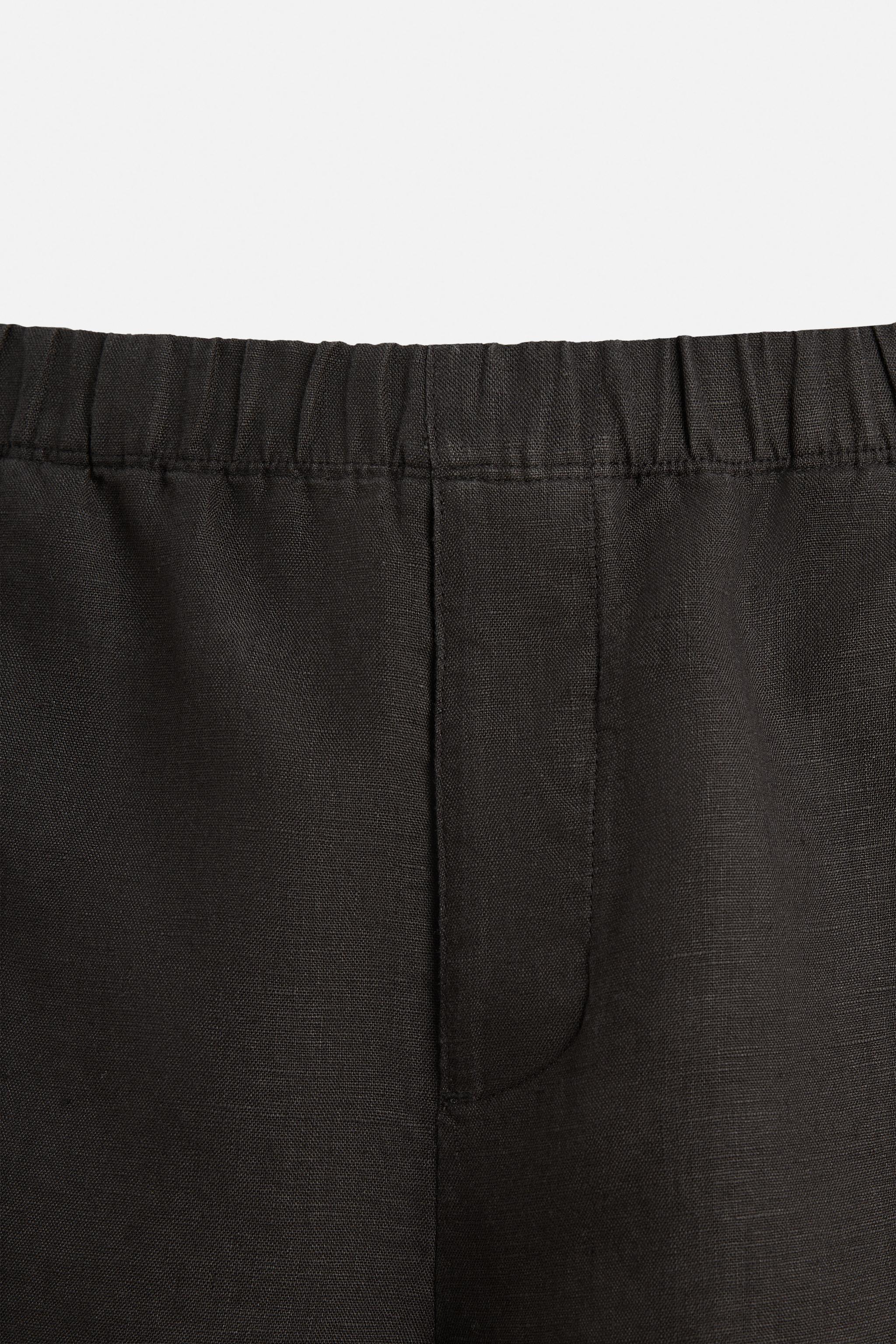 100% LINEN BERMUDA SHORTS