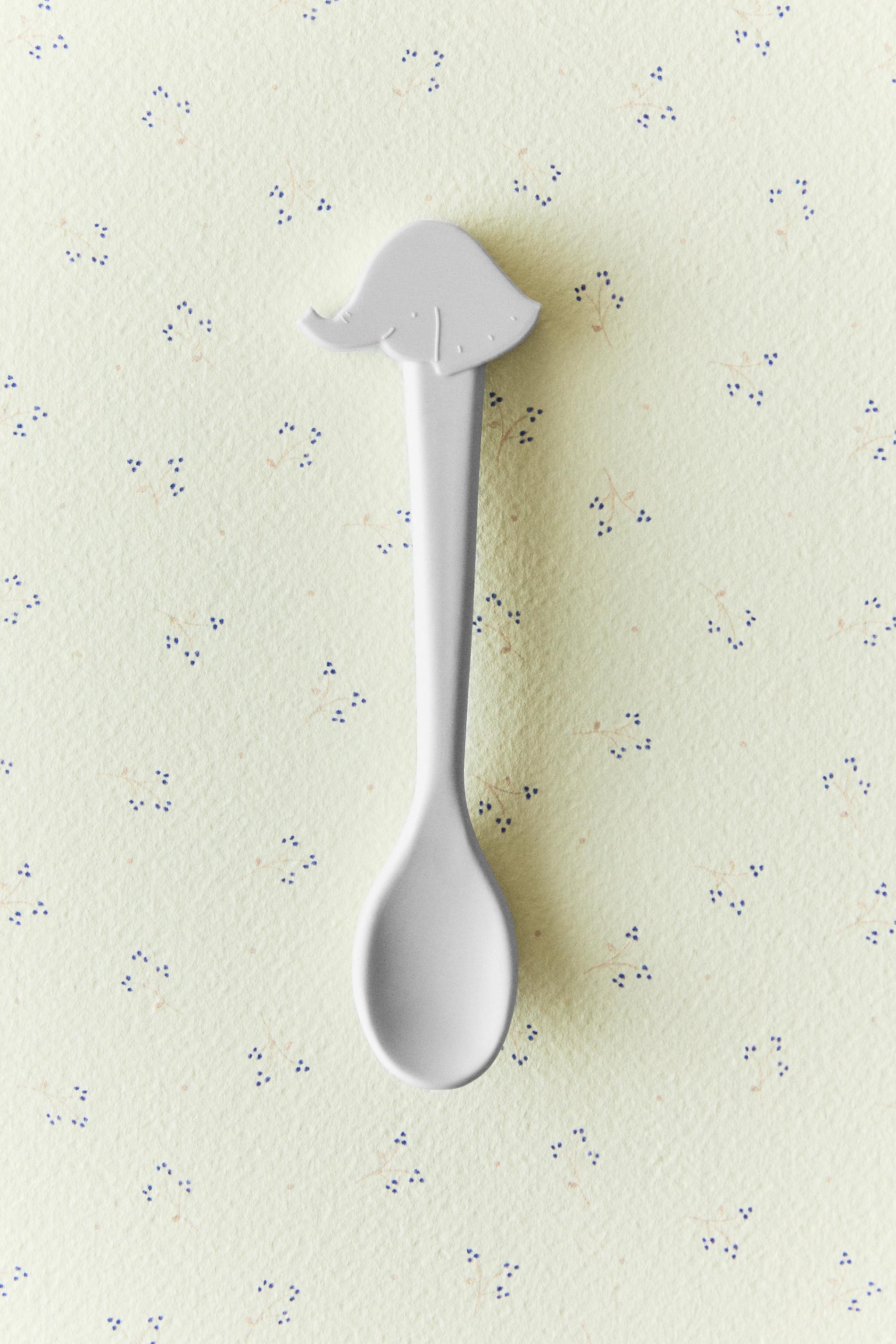 CHILDREN'S SILICONE ELEPHANT SPOON