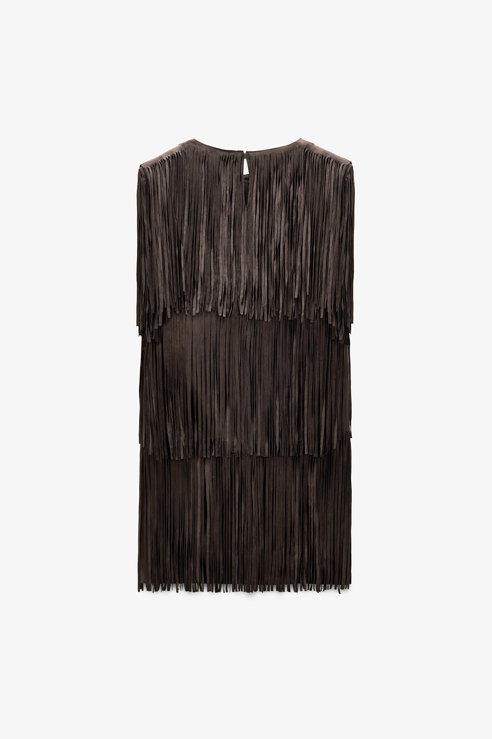 LIMITED EDITION SUEDE FRINGE DRESS