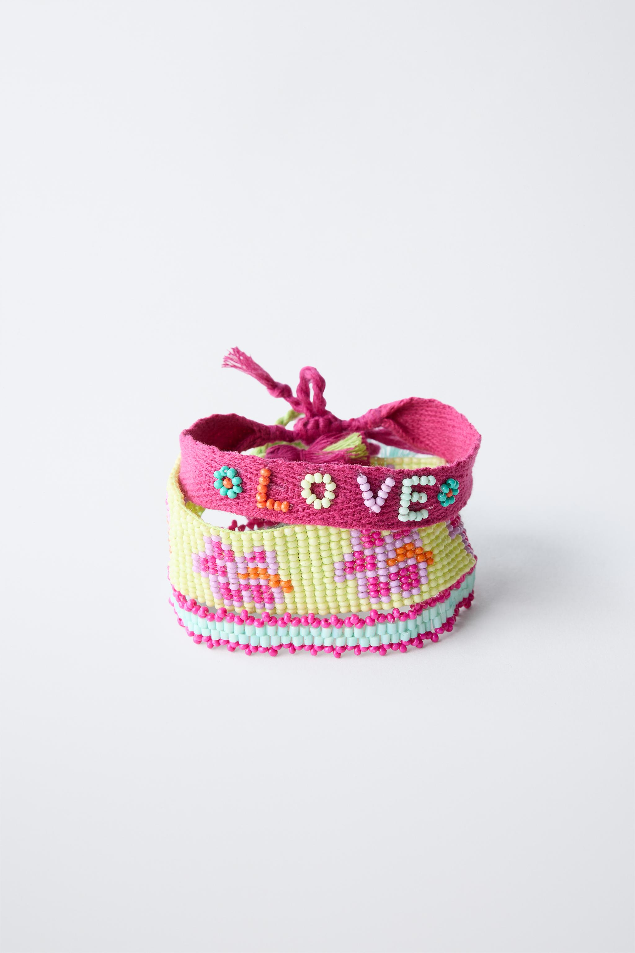 THREE-PACK OF BEADED BRACELETS