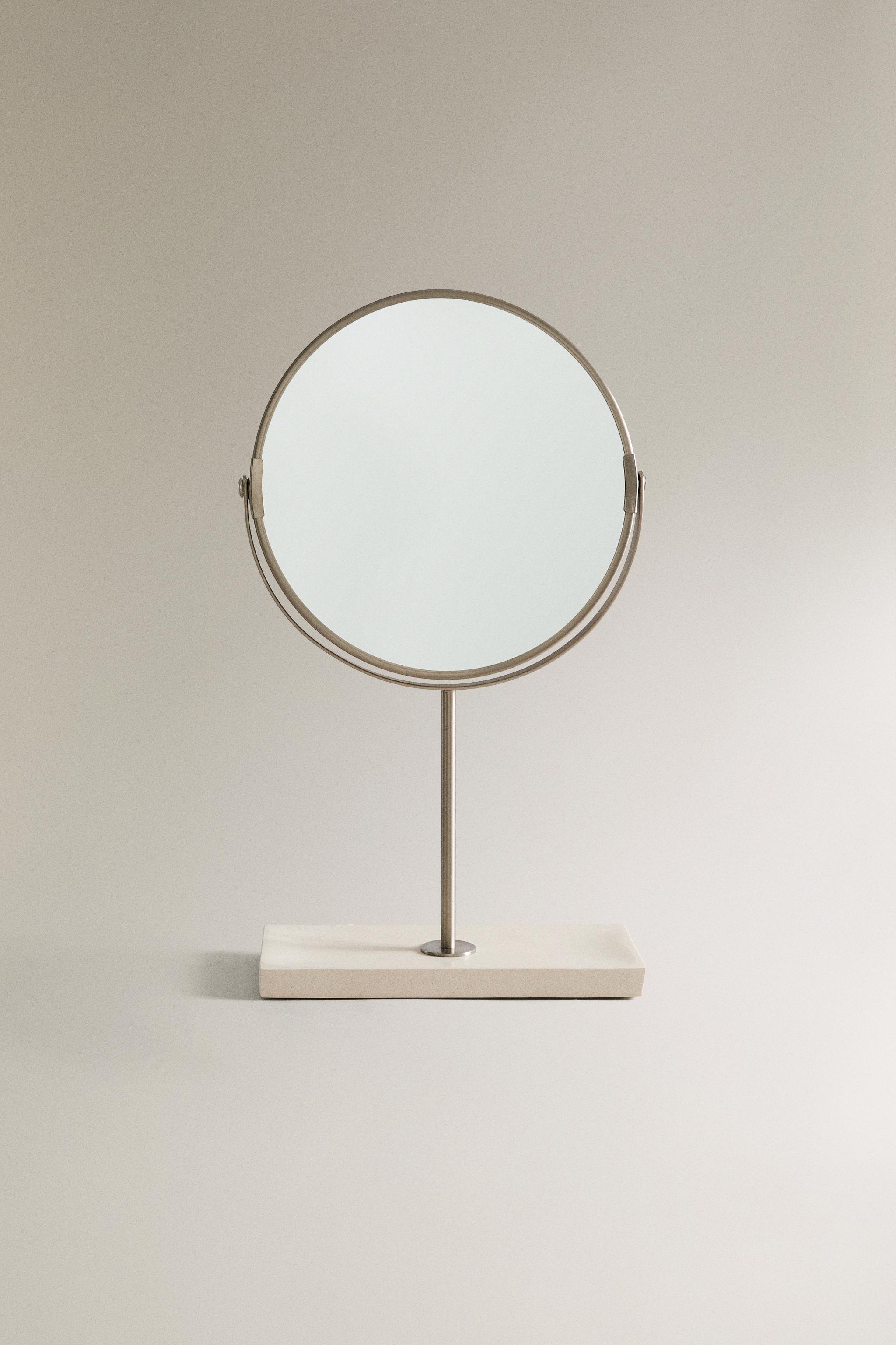 WHITE MARBLE VANITY MIRROR