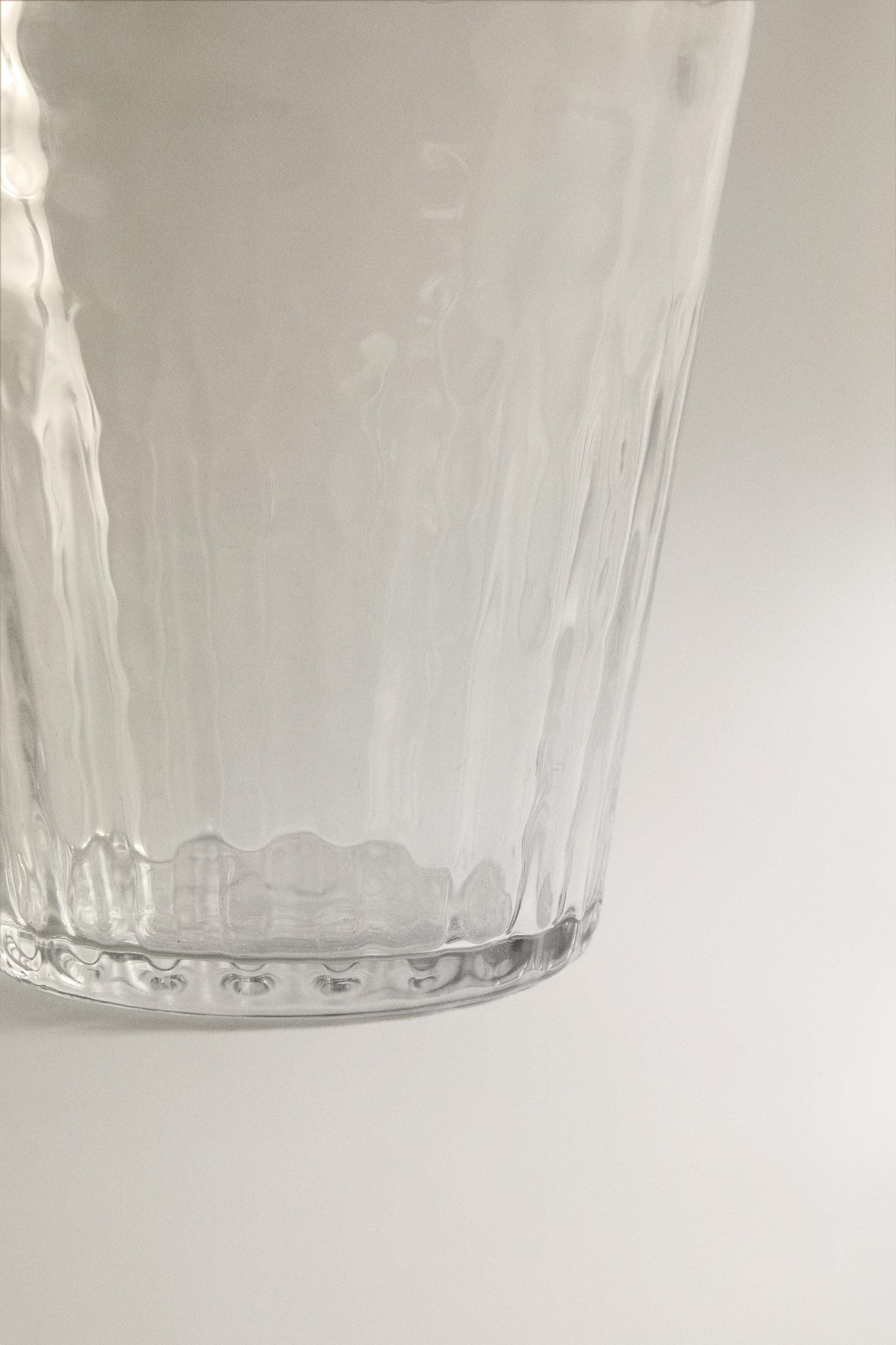 HAMMERED GLASS TUMBLER
