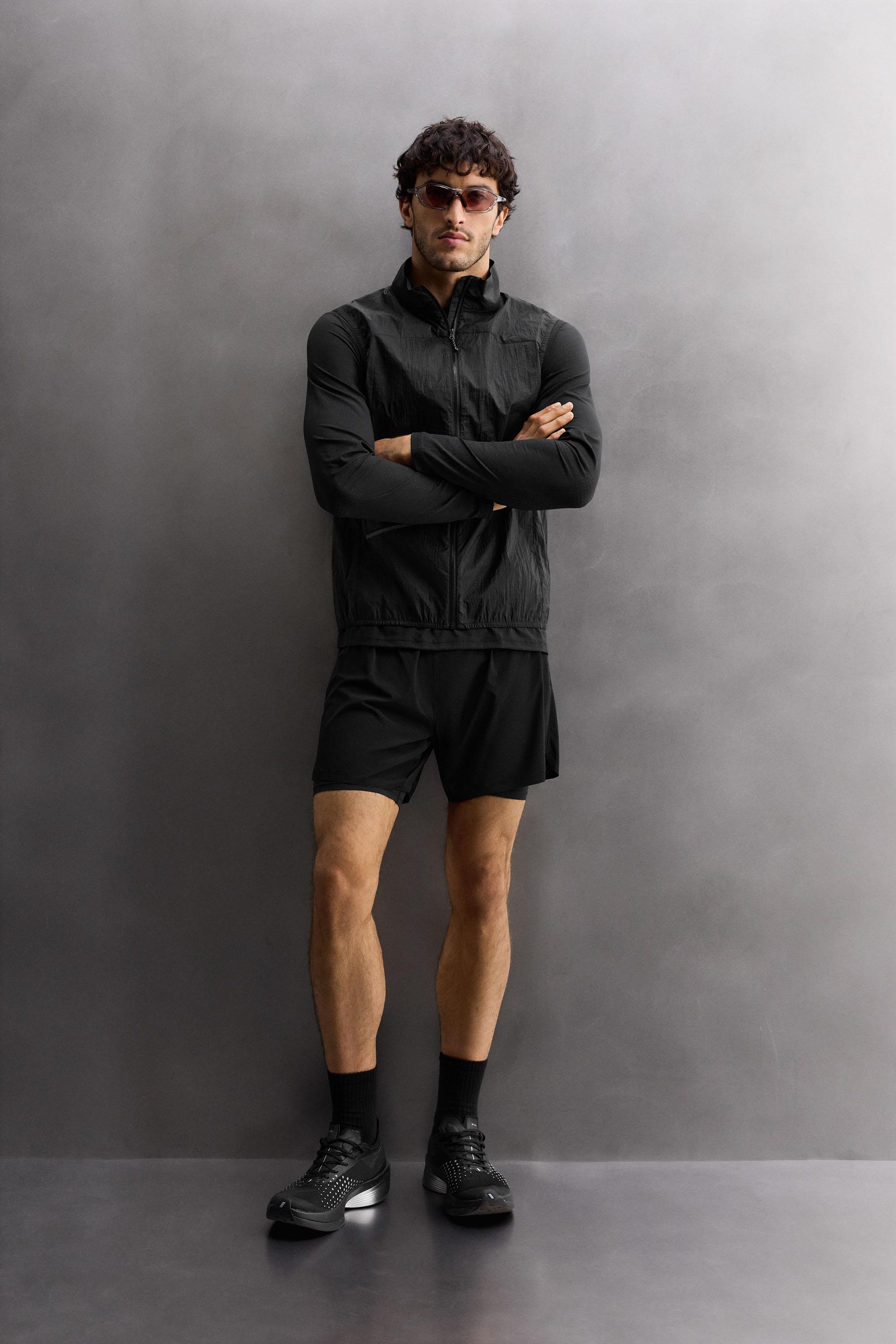 2-IN-1 PERFORATED SHORTS