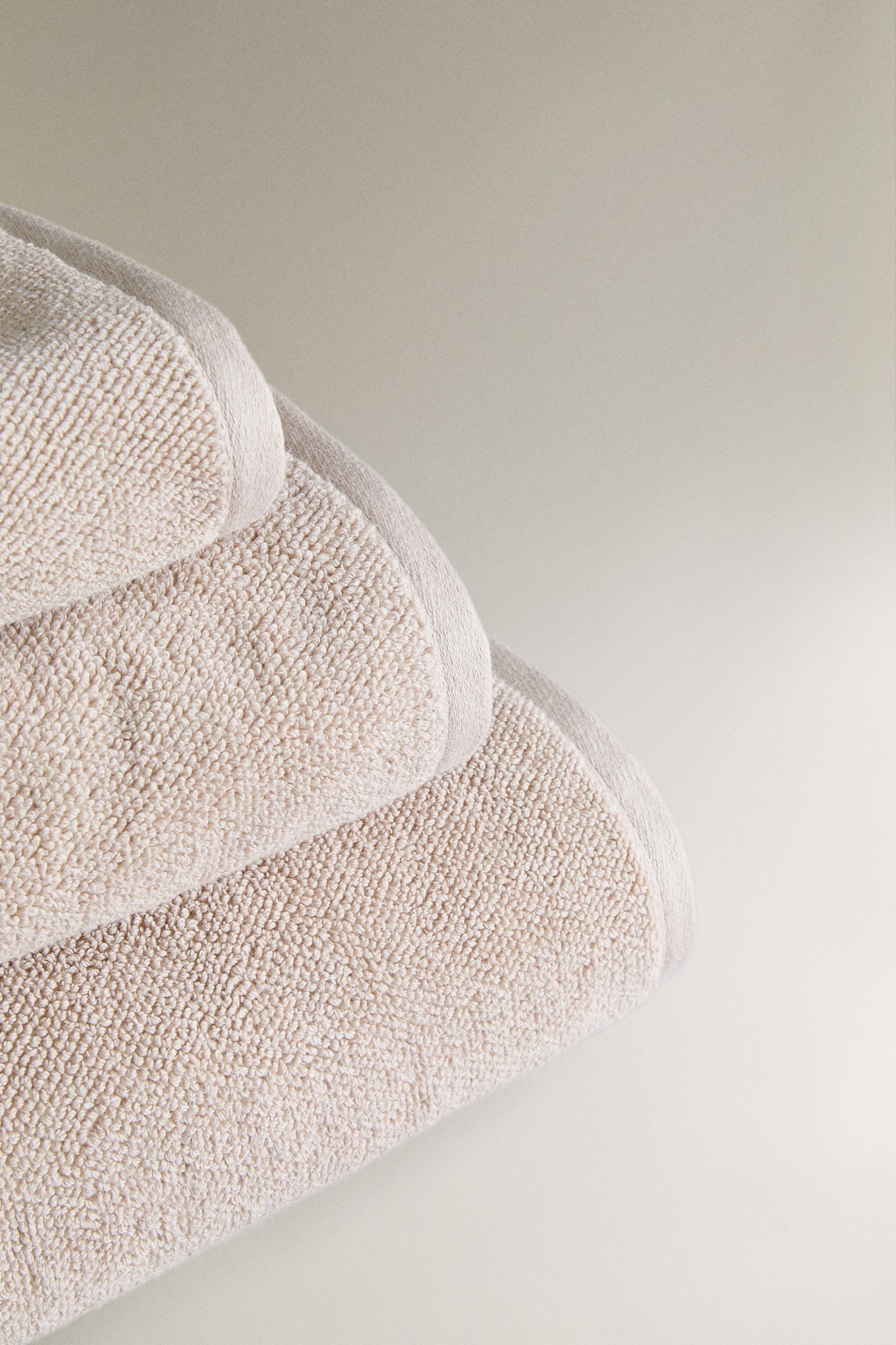 RICE STITCH COTTON BATH TOWEL