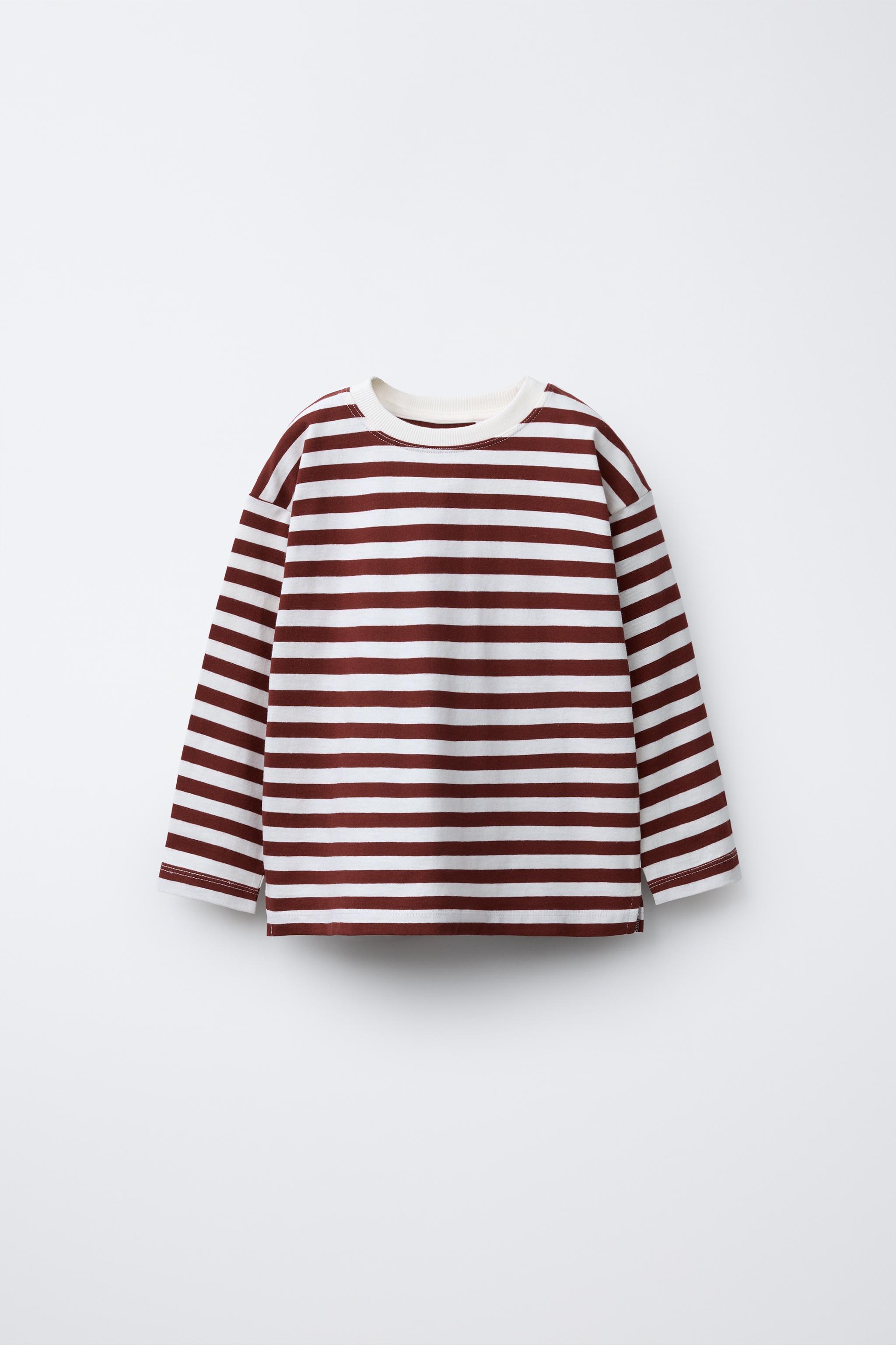 STRIPED PRINT T-SHIRT