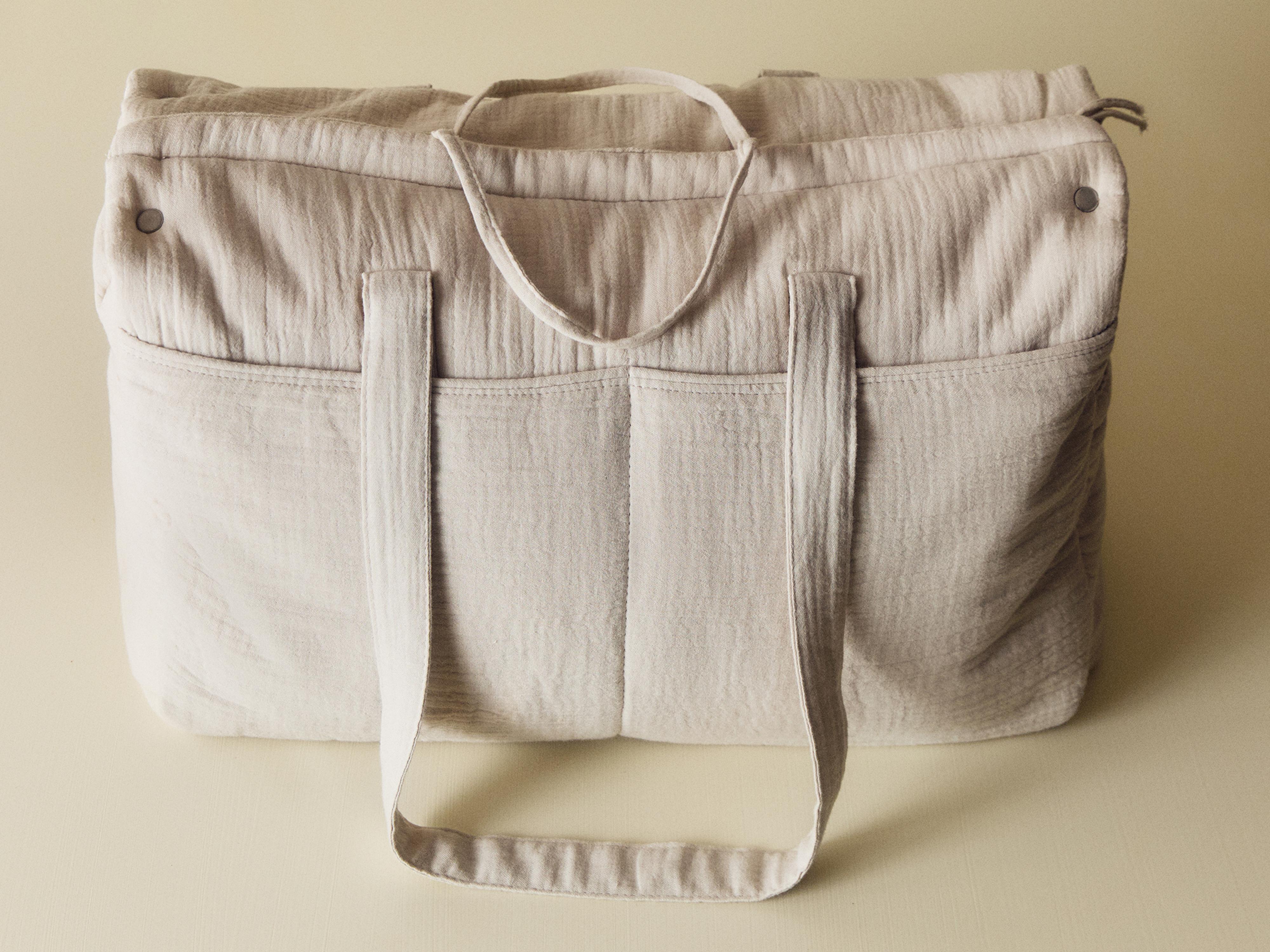 COTTON DIAPER BAG WITH A MOON
