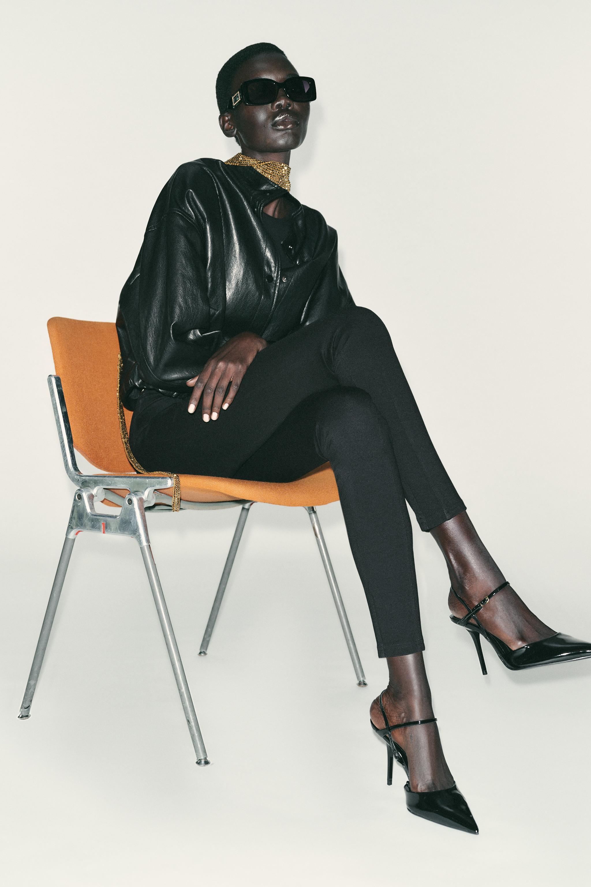 SLINGBACK ANKLE STRAP HEELS