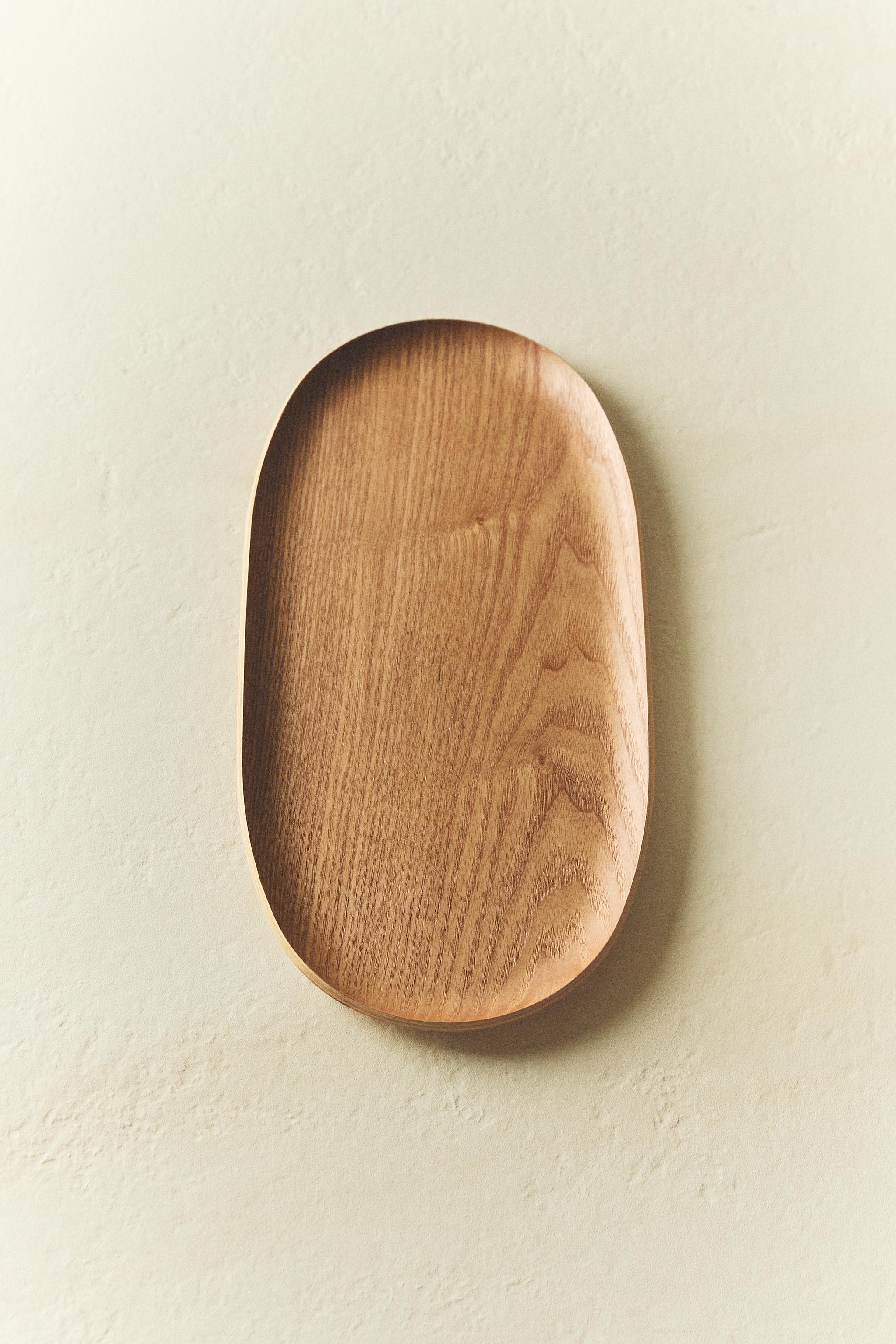 OVAL WOODEN TRAY