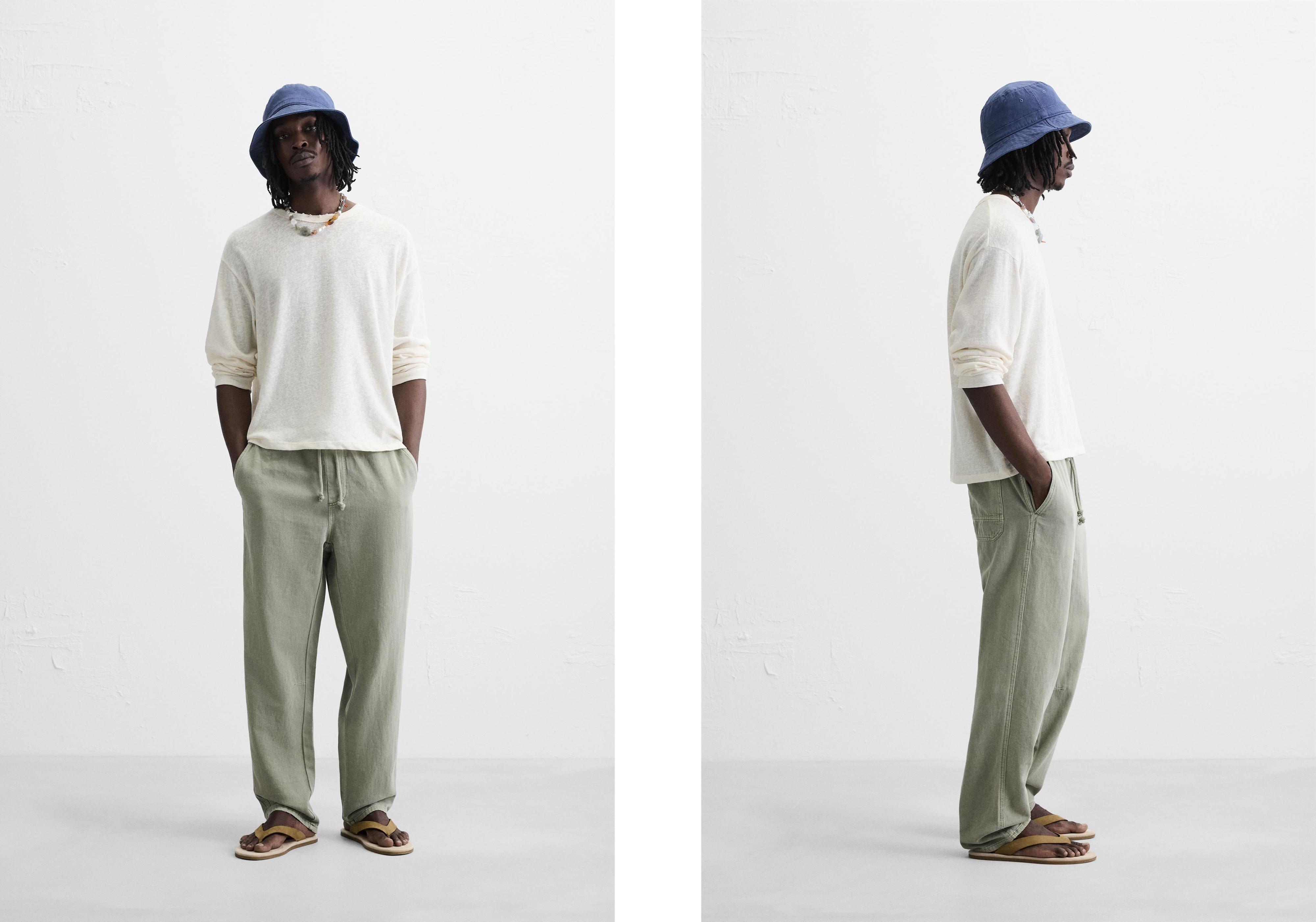 COTTON - LINEN PANTS