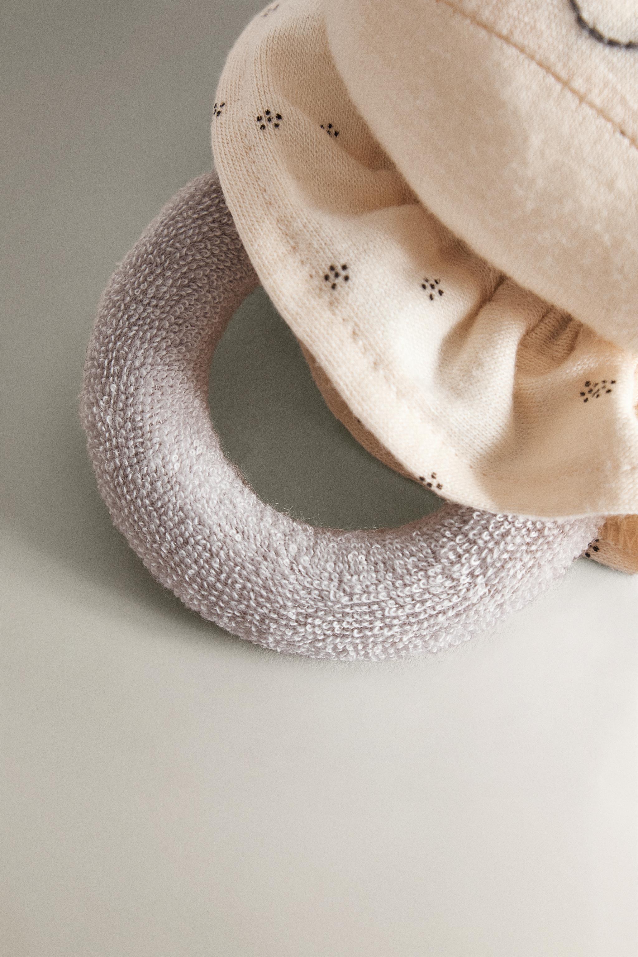 CHILDREN'S HIPPOPOTAMUS PLUSH TOY RATTLE