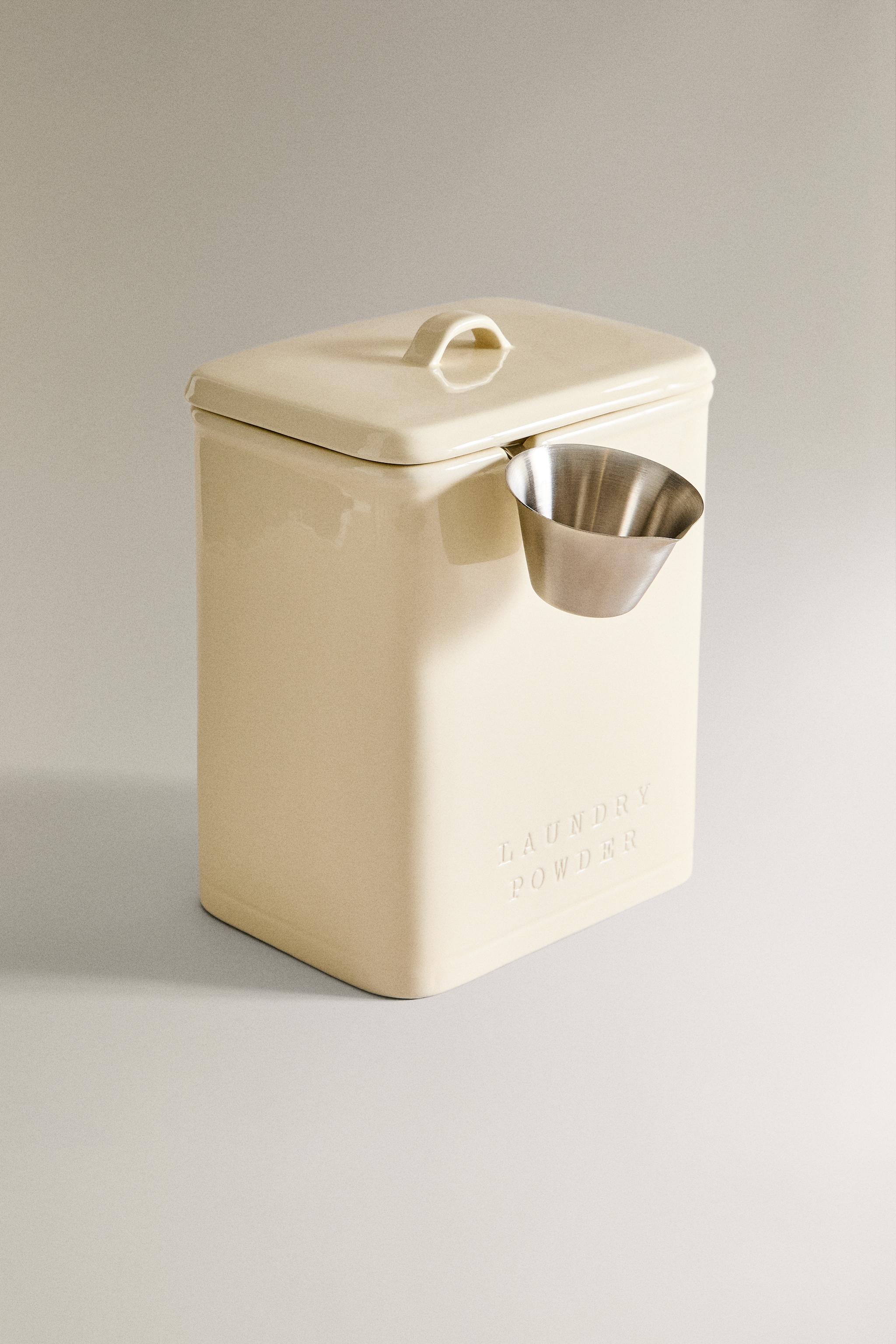 LAUNDRY DETERGENT JAR WITH A LADLE