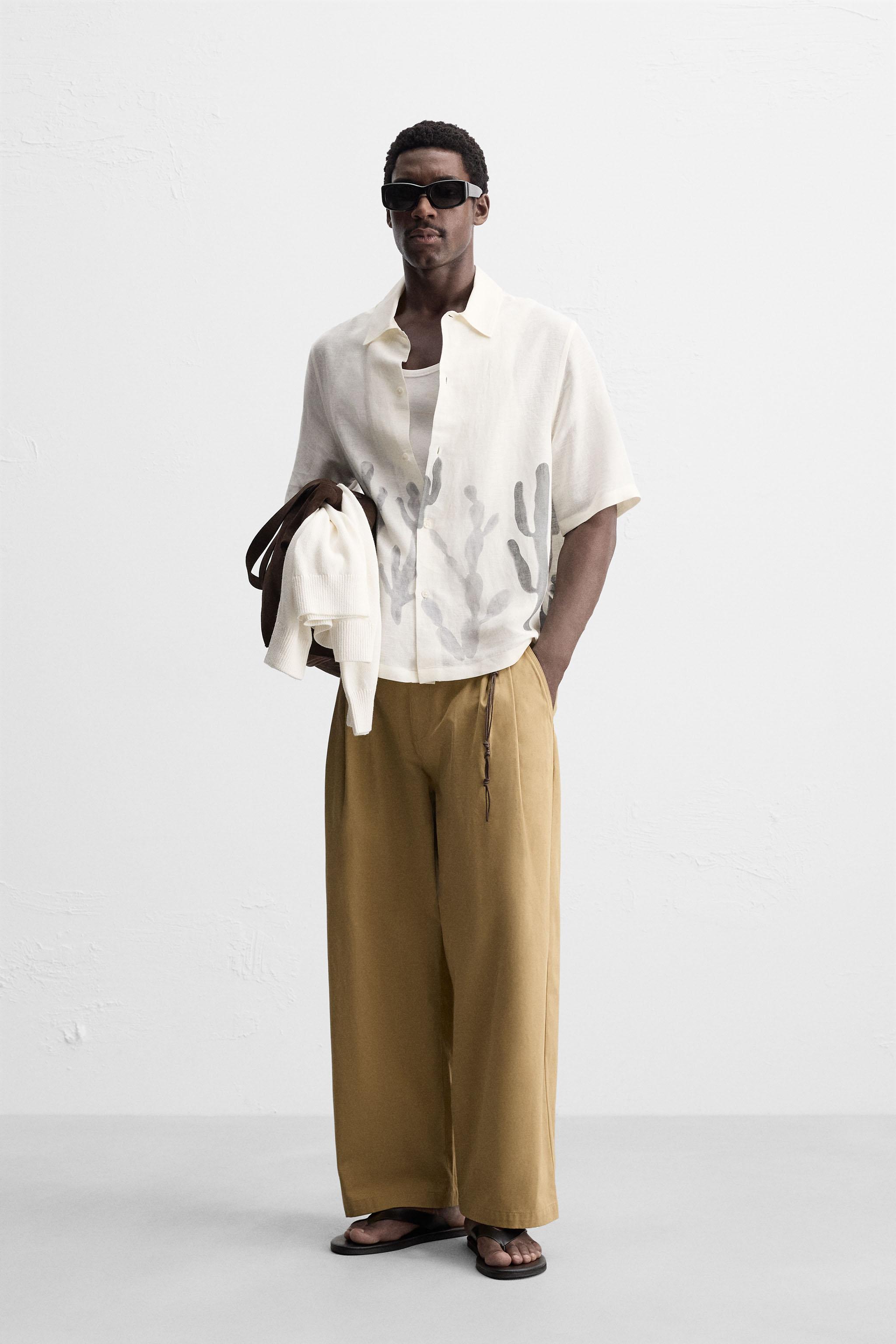 LINEN - VISCOSE CACTUS SHIRT