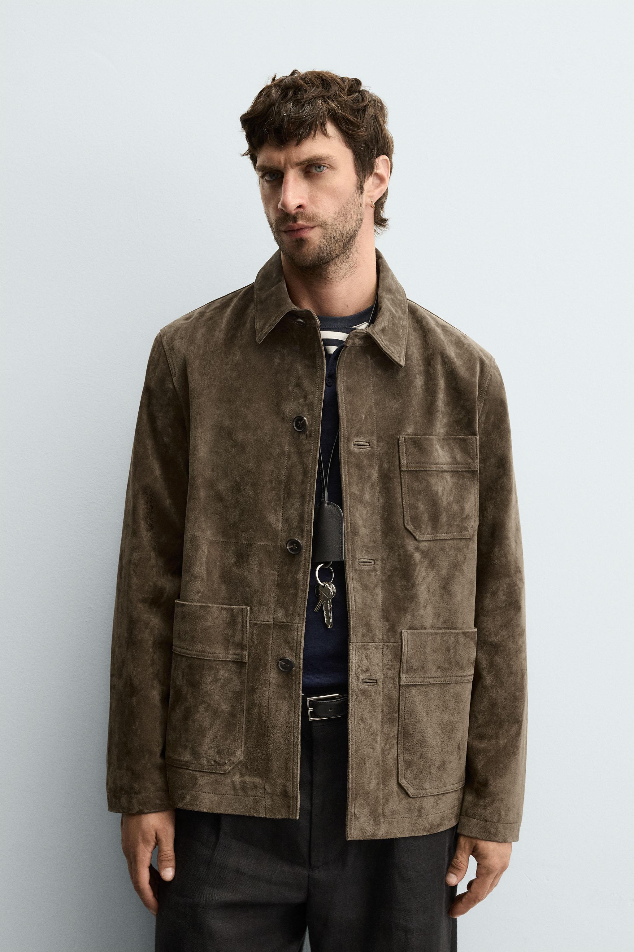 SUEDE LEATHER OVERSHIRT