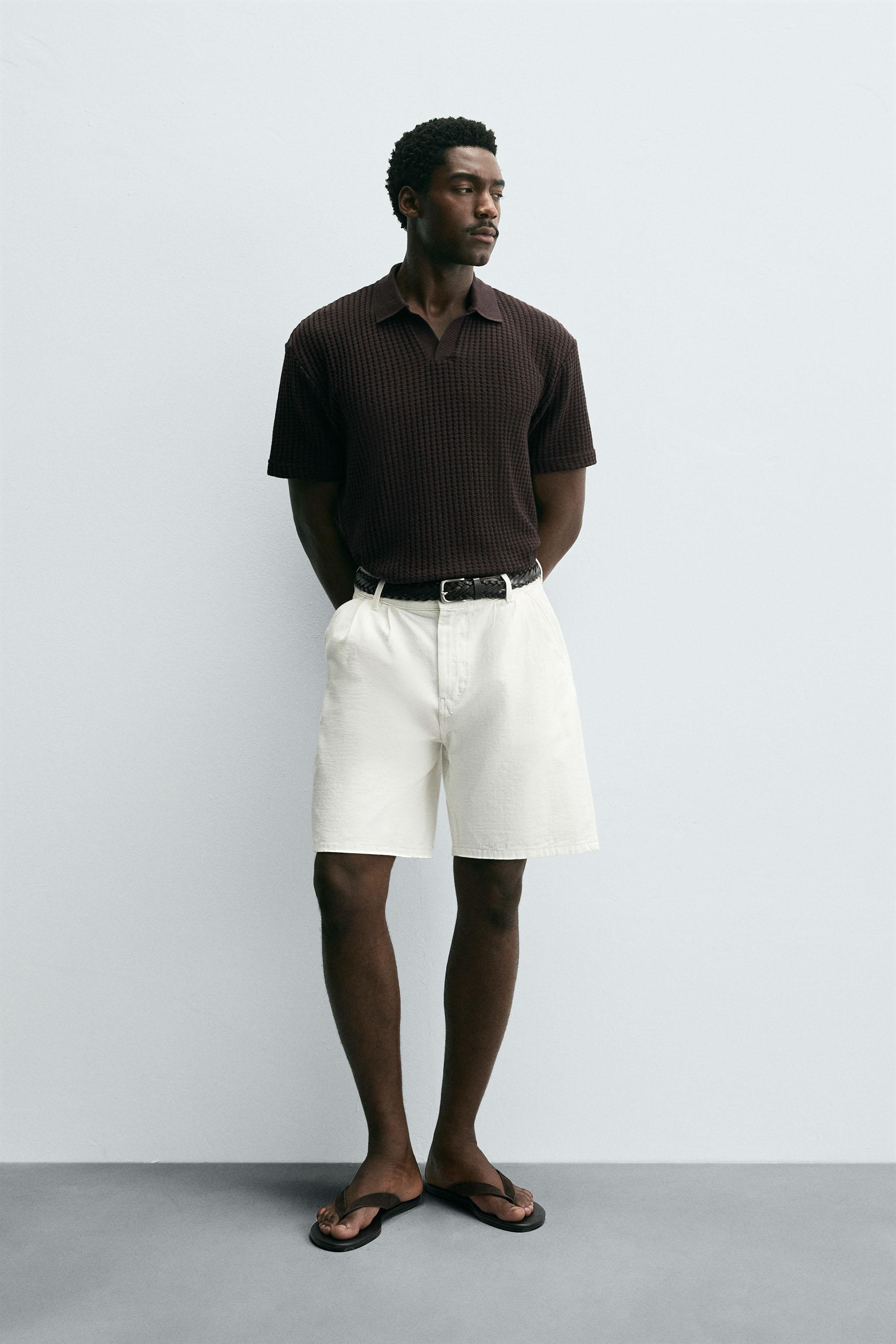 TEXTURED POLO SHIRT