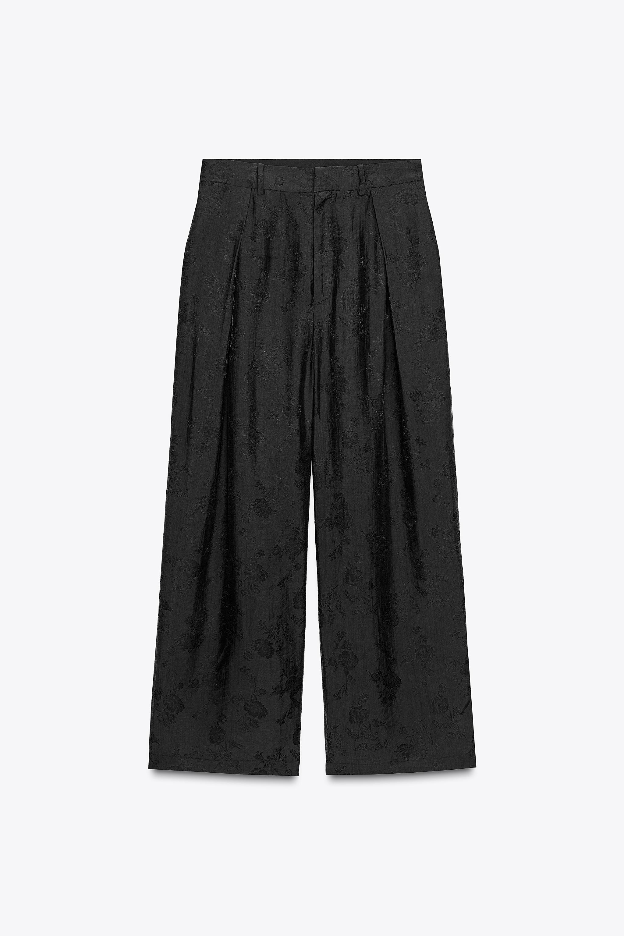 ZW COLLECTION FLORAL JACQUARD PANTS