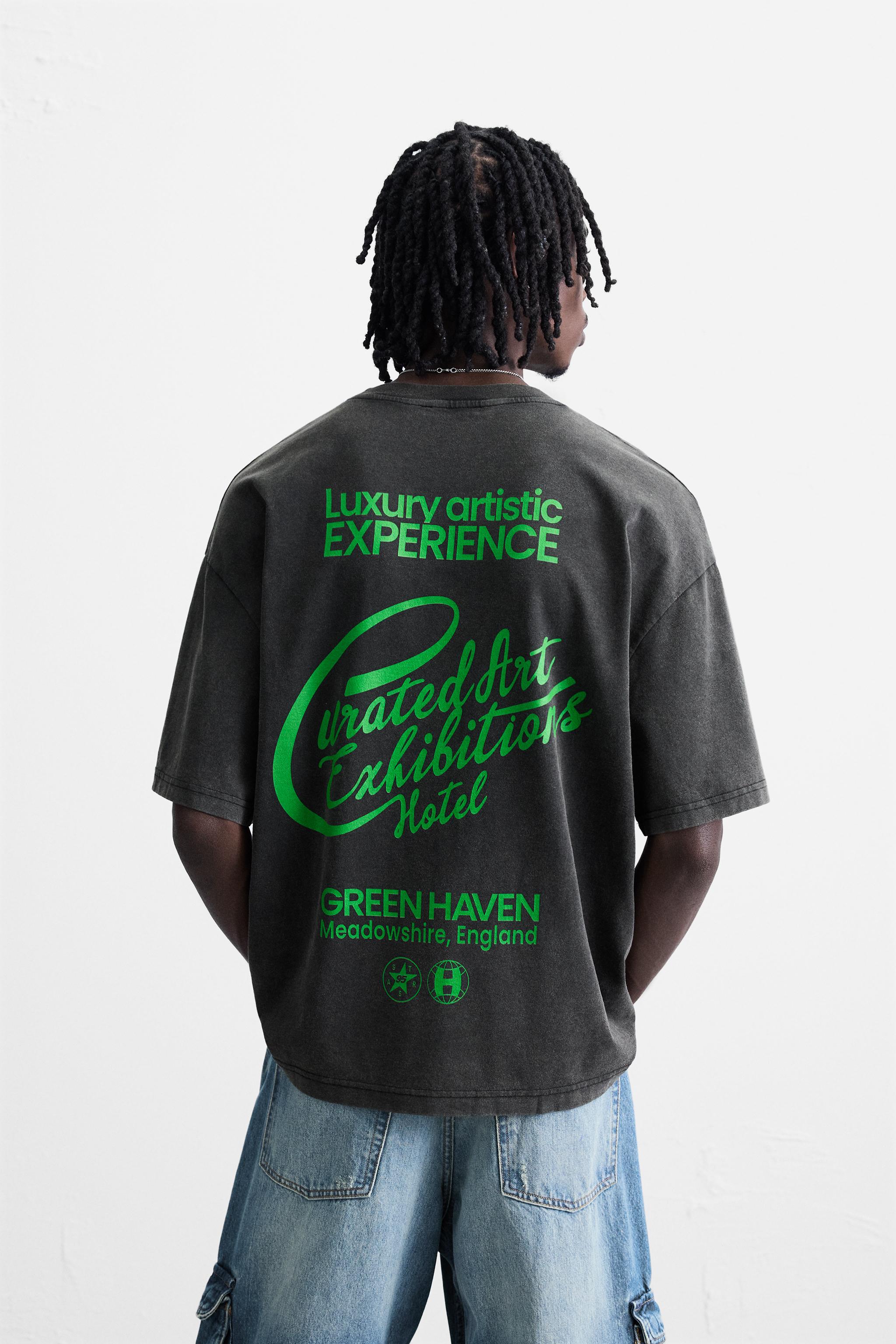 WASHED TEXT T-SHIRT