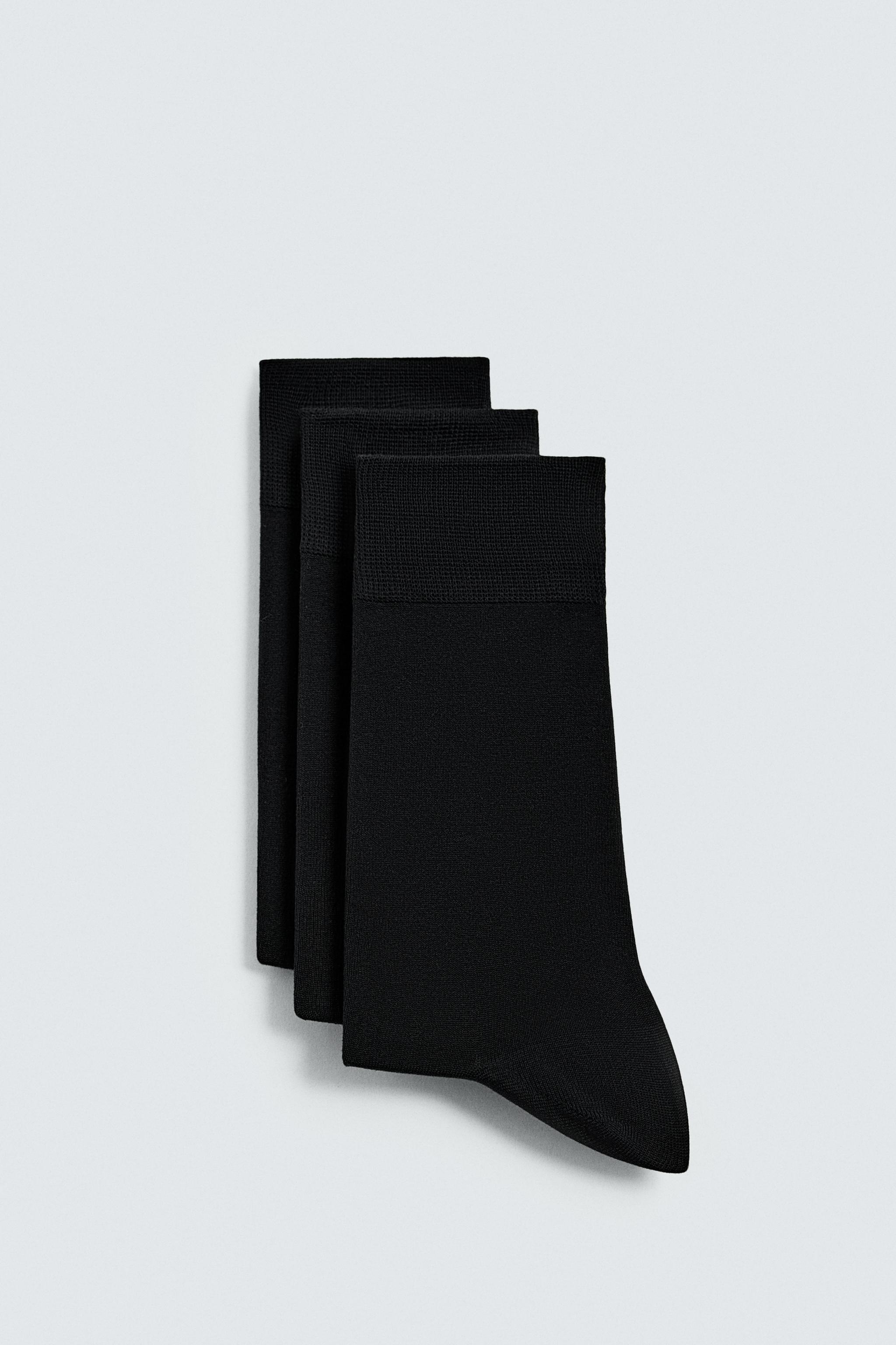 THREE-PACK OF MERCERIZED SOCKS