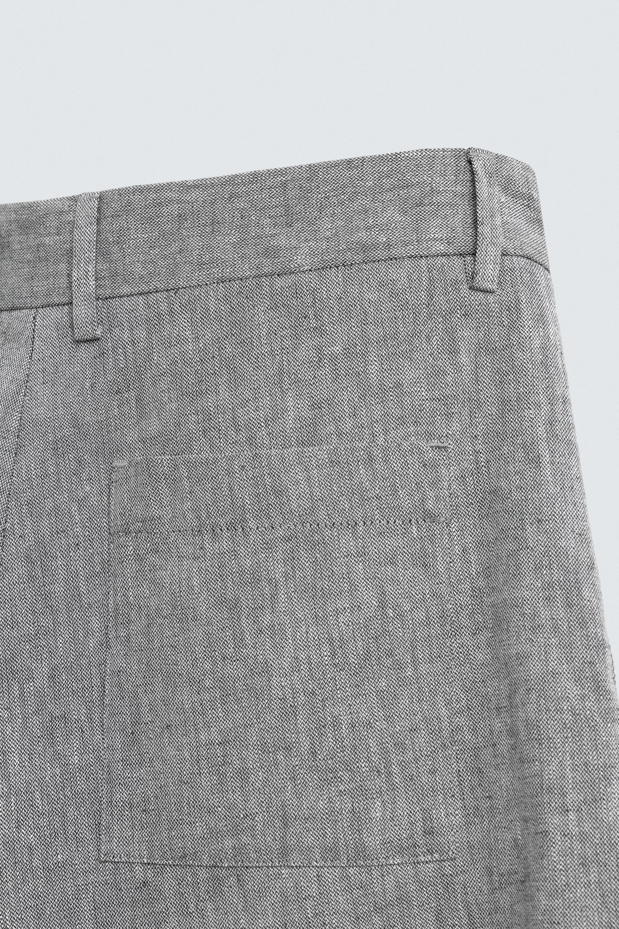 COTTON LINEN SHORTS