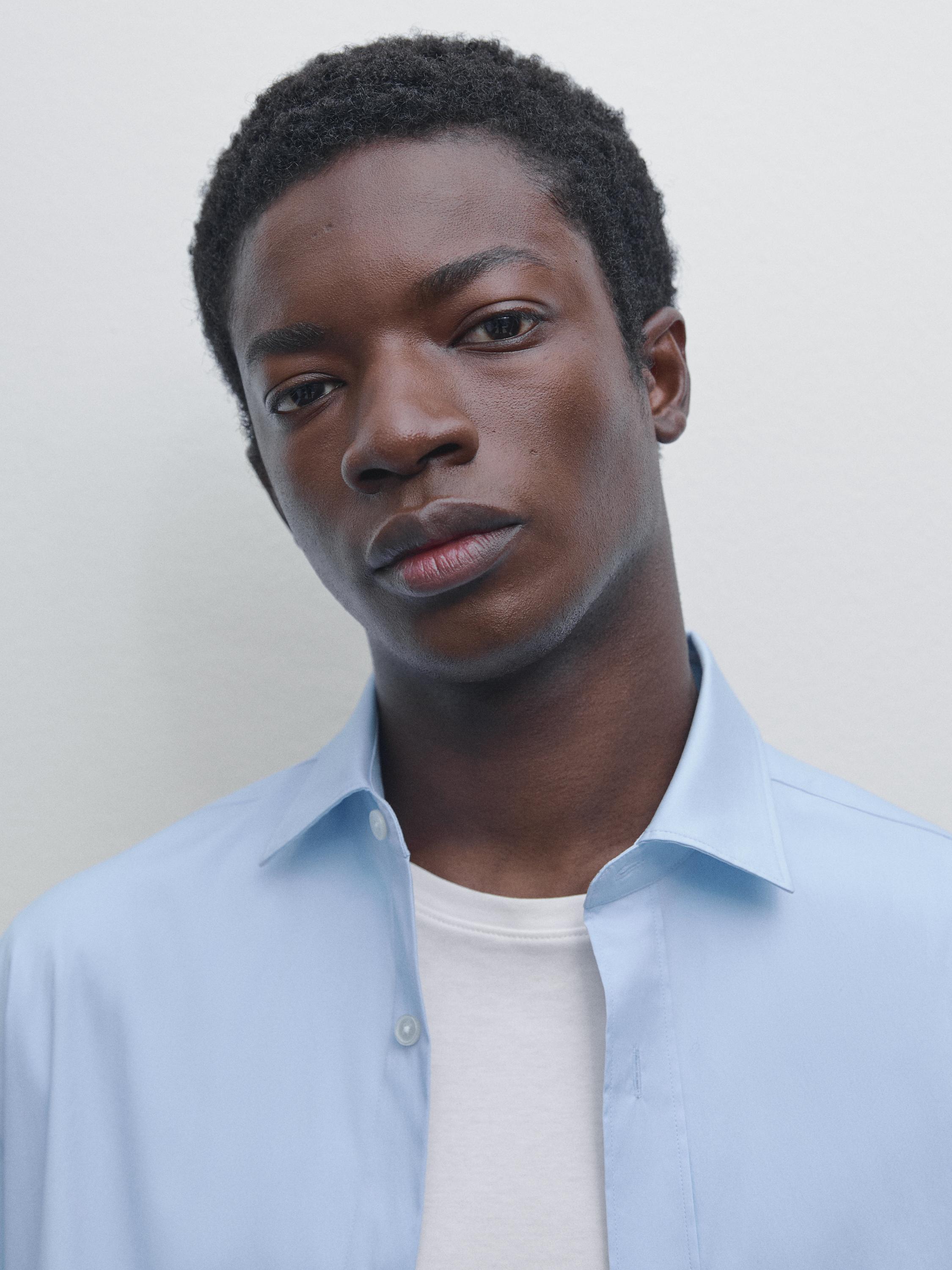 Slim fit stretch shirt