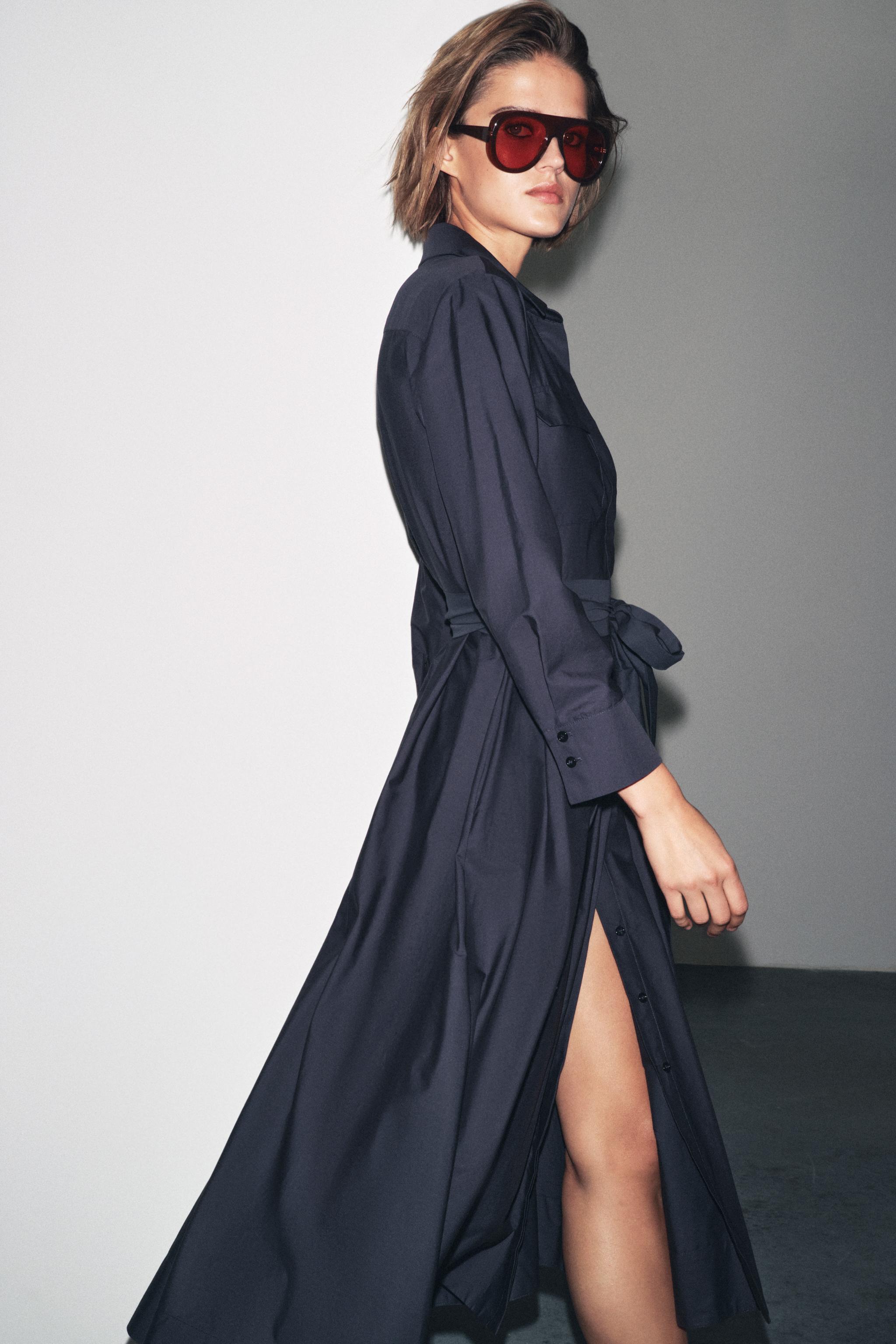 ZW COLLECTION POPLIN SHIRT DRESS