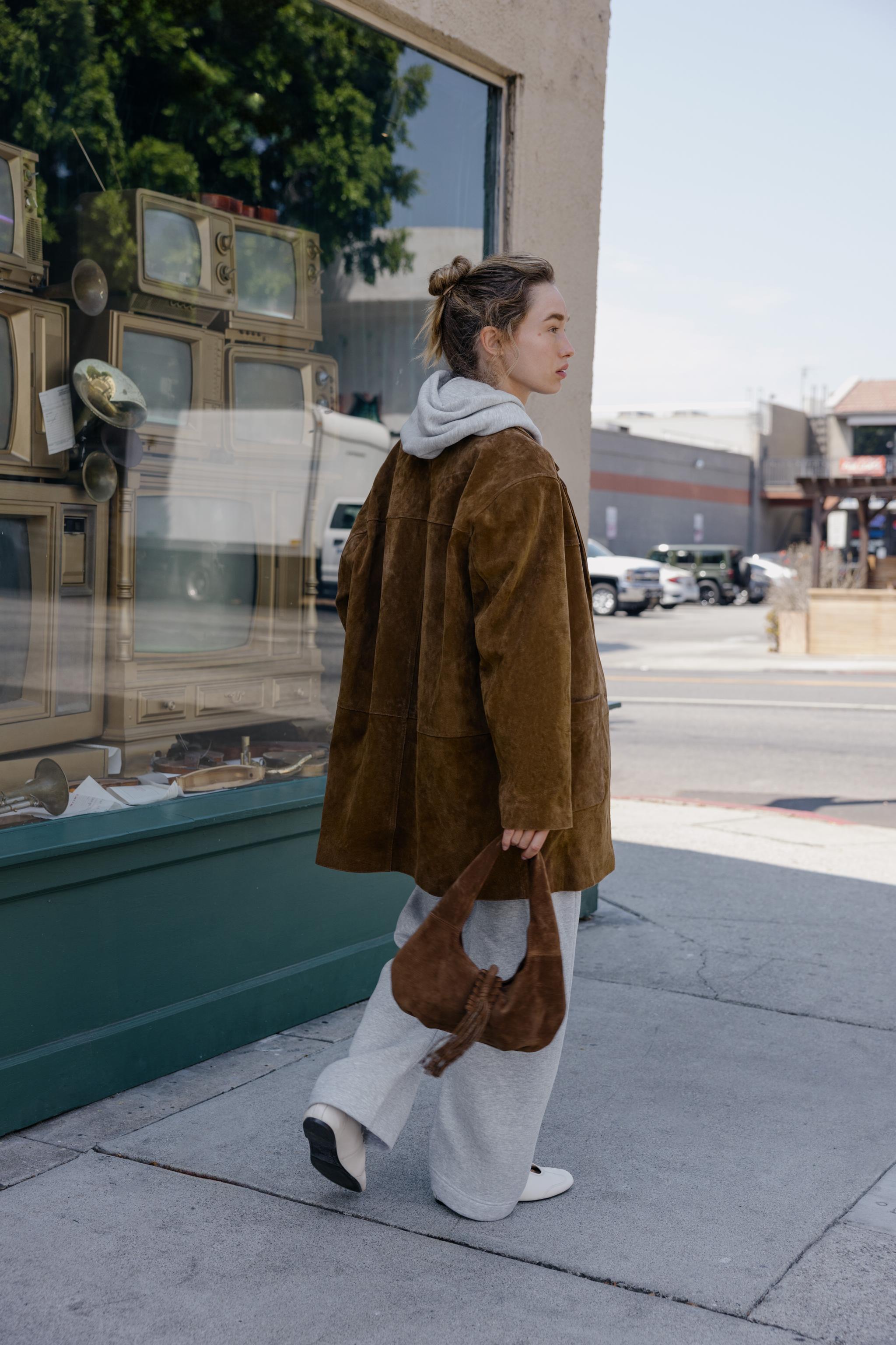 100% LEATHER LONG JACKET