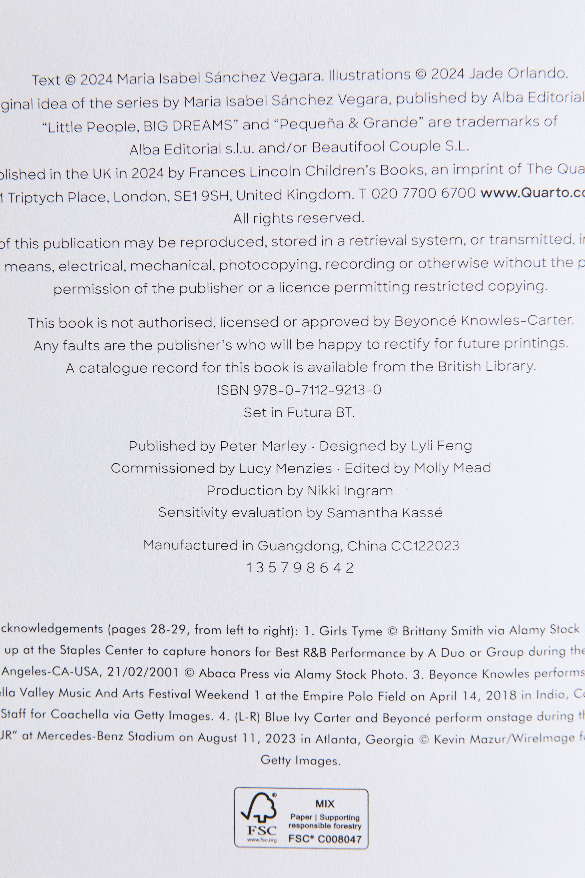 BEYONCÉ CHILDREN'S BOOK