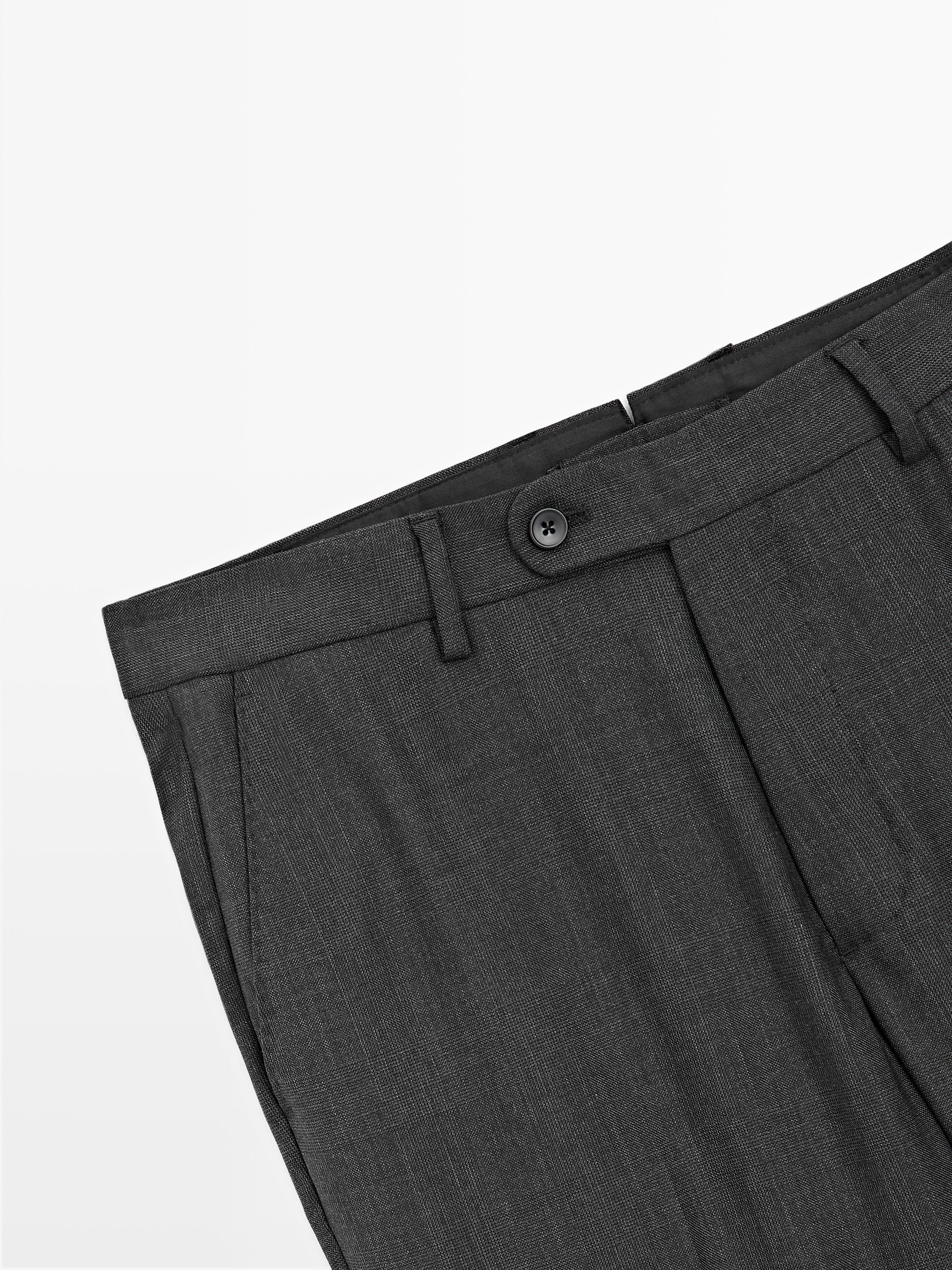 100% wool suit trousers