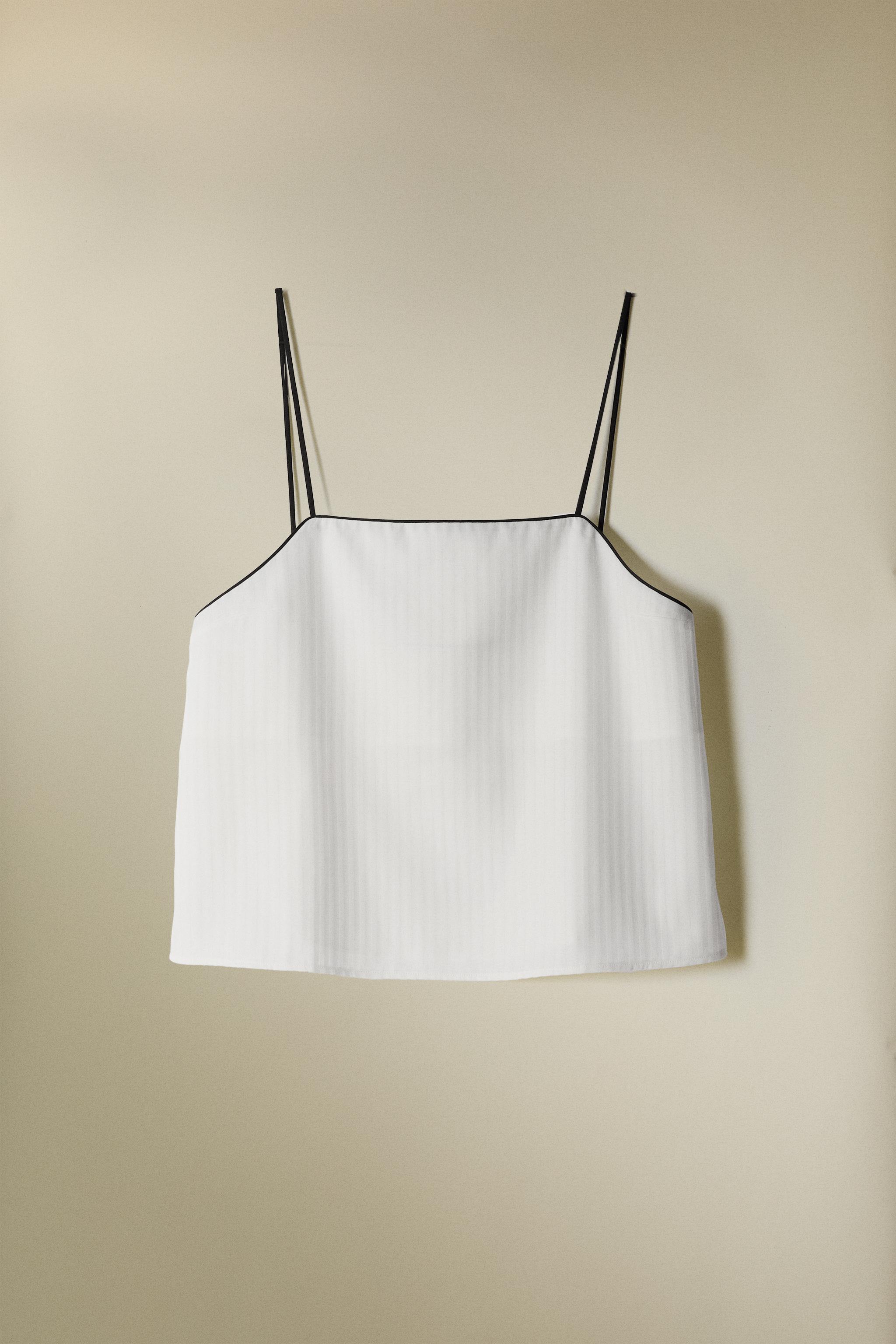 STRIPED JACQUARD TOP