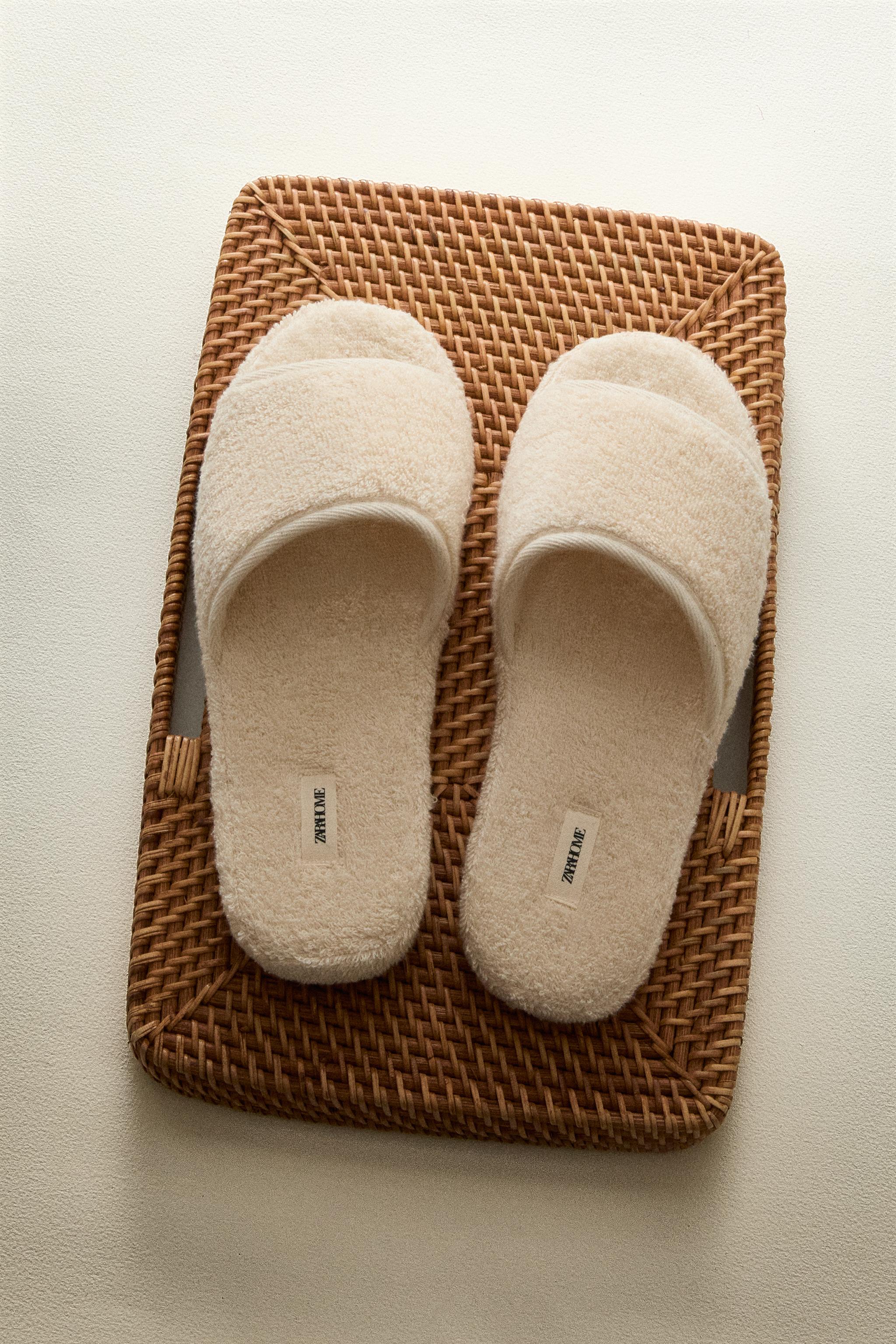 FLATFORM TERRYCLOTH SLIPPERS