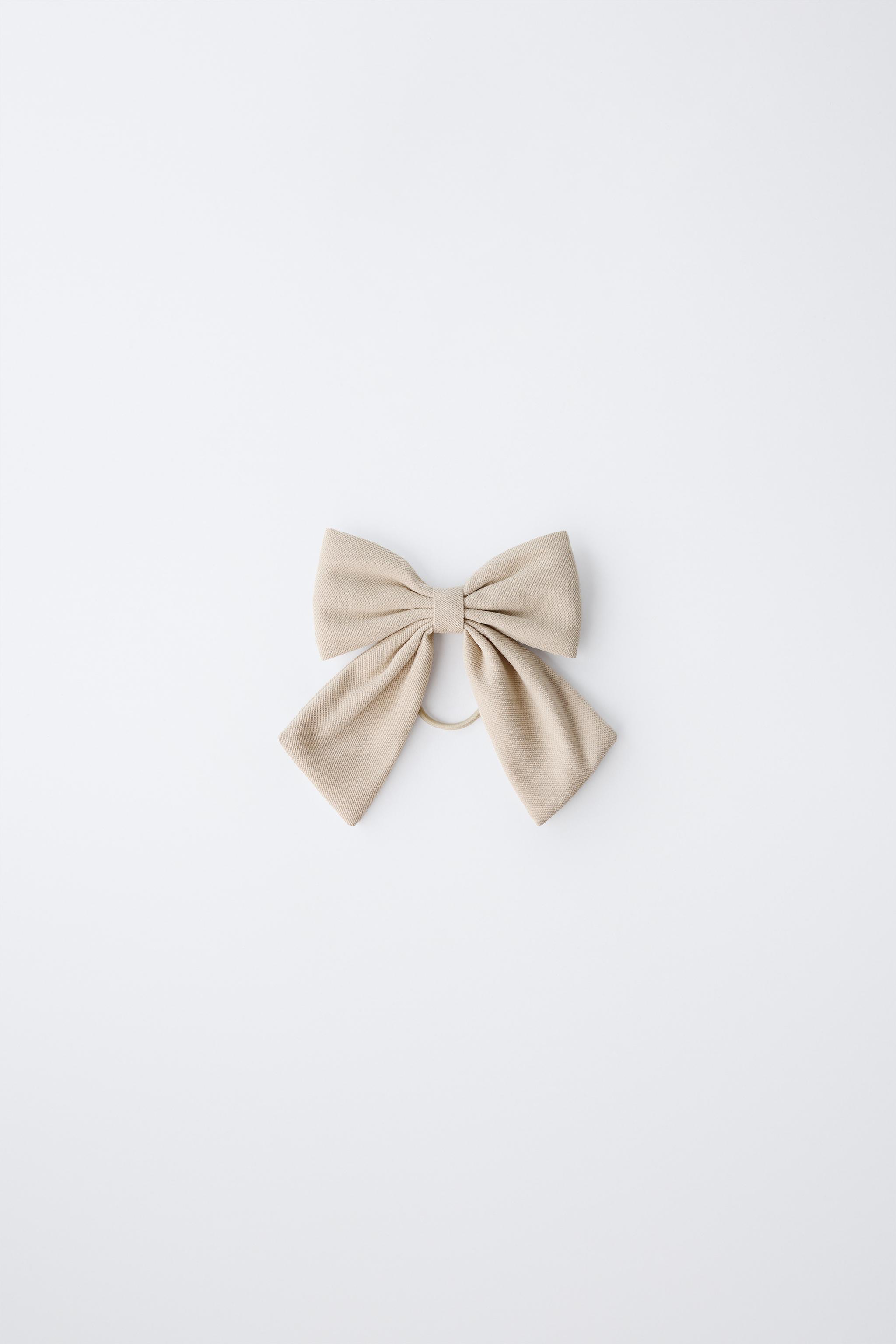 PIQUÉ BOW HAIR TIE