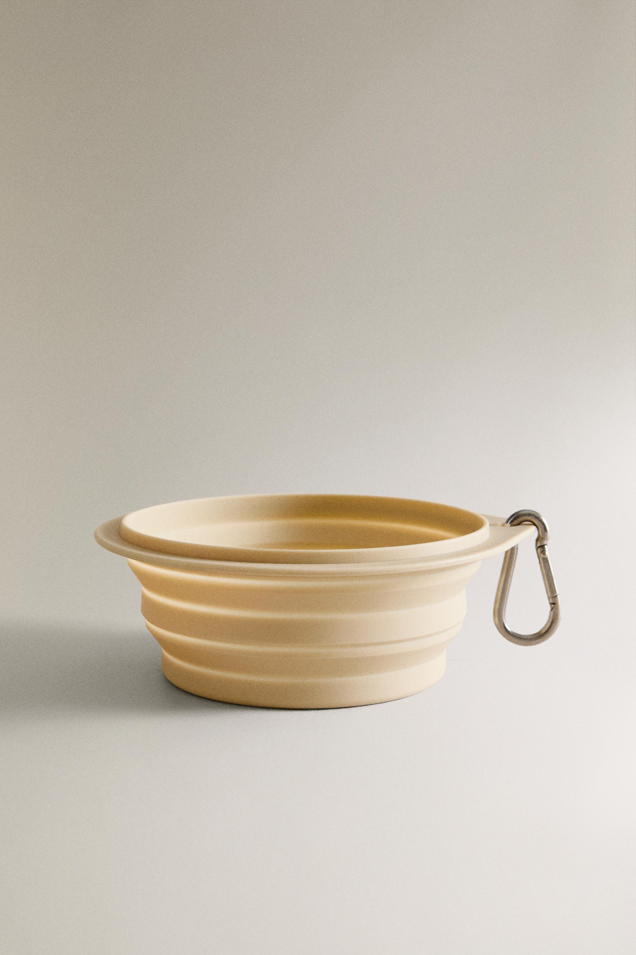 FOLDABLE SILICONE PET FOOD BOWL