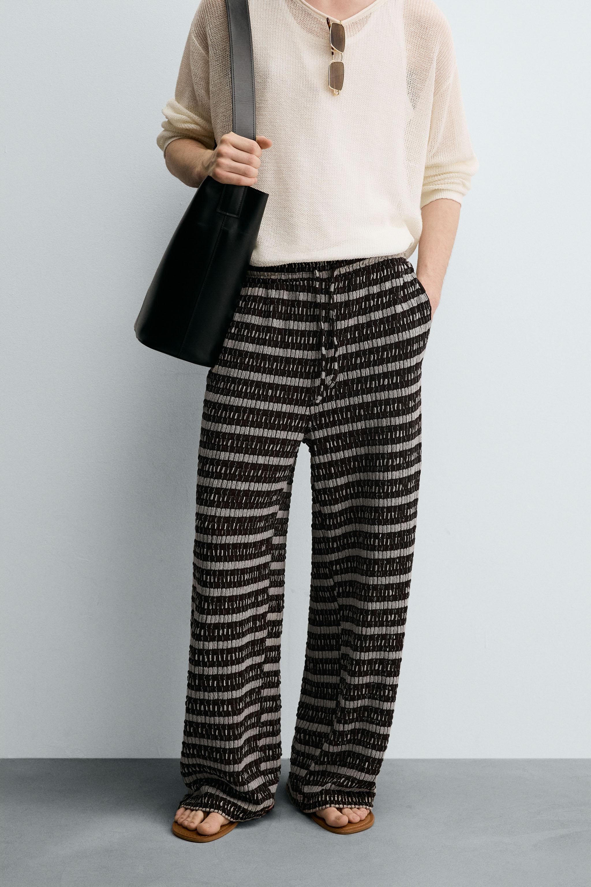 JACQUARD KNIT PANTS