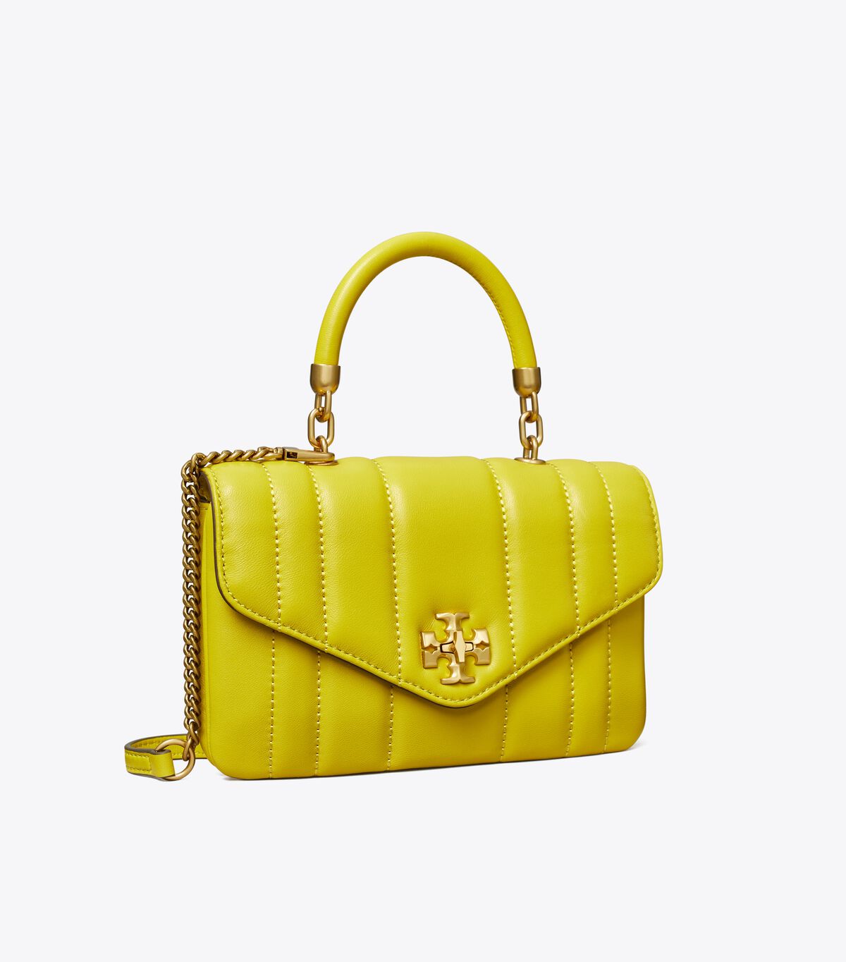 Tory Burch Yellow Green Mini Kira Satchel Bags