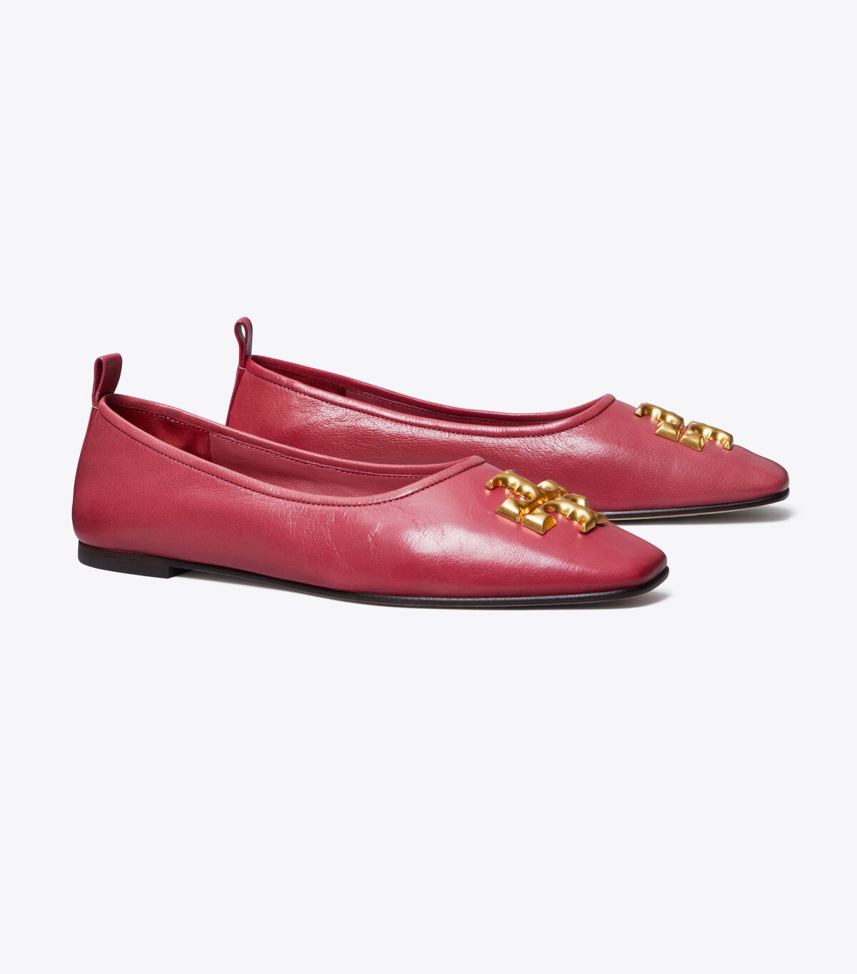 Tory Burch Red Eleanor Ballet Flats