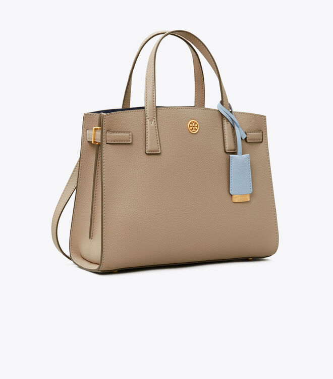 Tory Burch Grey Small Walker Satchel Bags