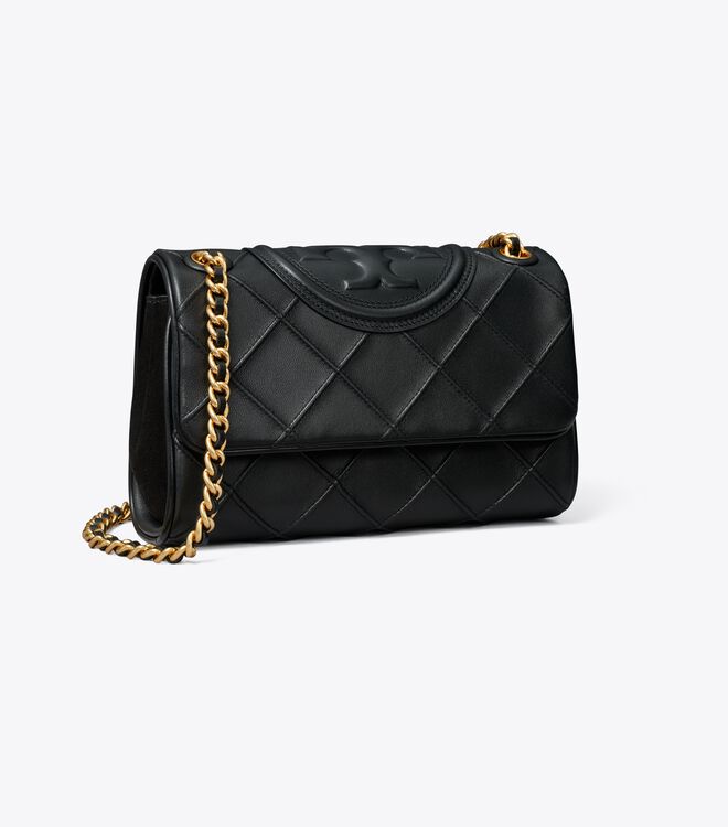 Tory Burch Black Small Fleming Soft Convertible Shoulder Bags