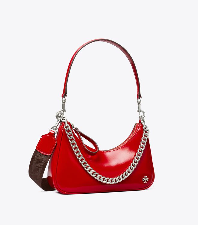 Tory Burch Red Small 151 Mercer Spazzolato Mini Bag