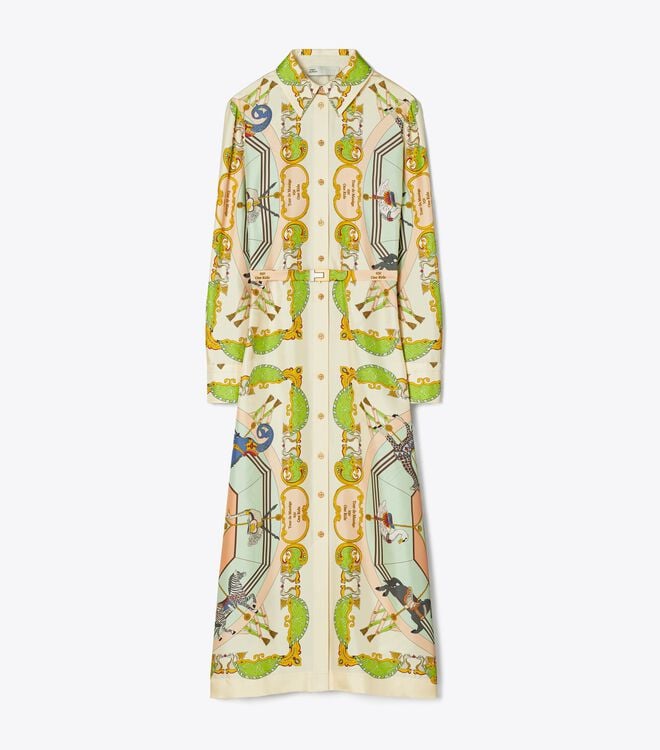 Tory Burch Multicolor Printed Silk Dress