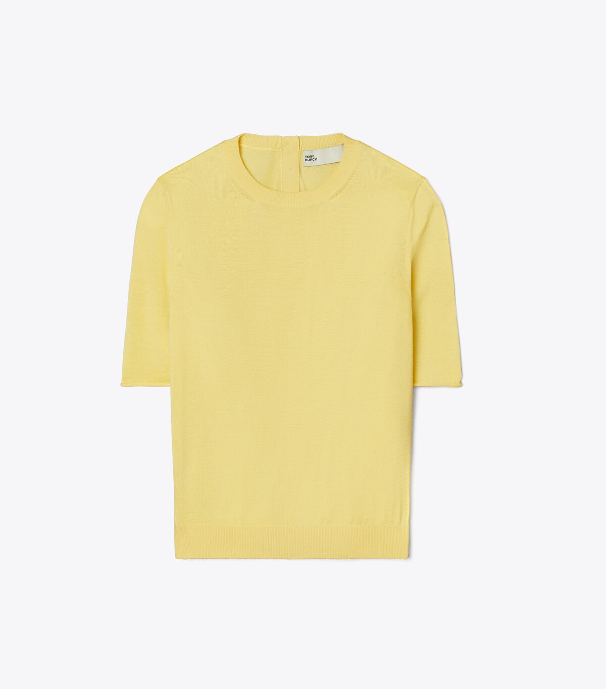 Tory Burch Yellow Rose Short-sleeve Sweaters