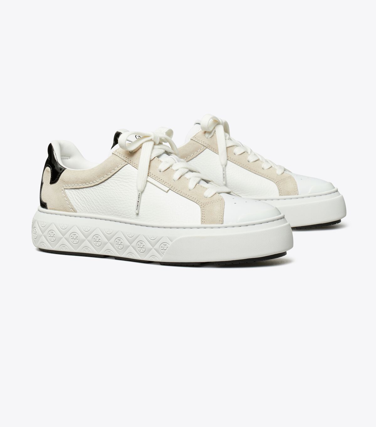 Tory Burch Titanium White / Black Ladybug Sneakers