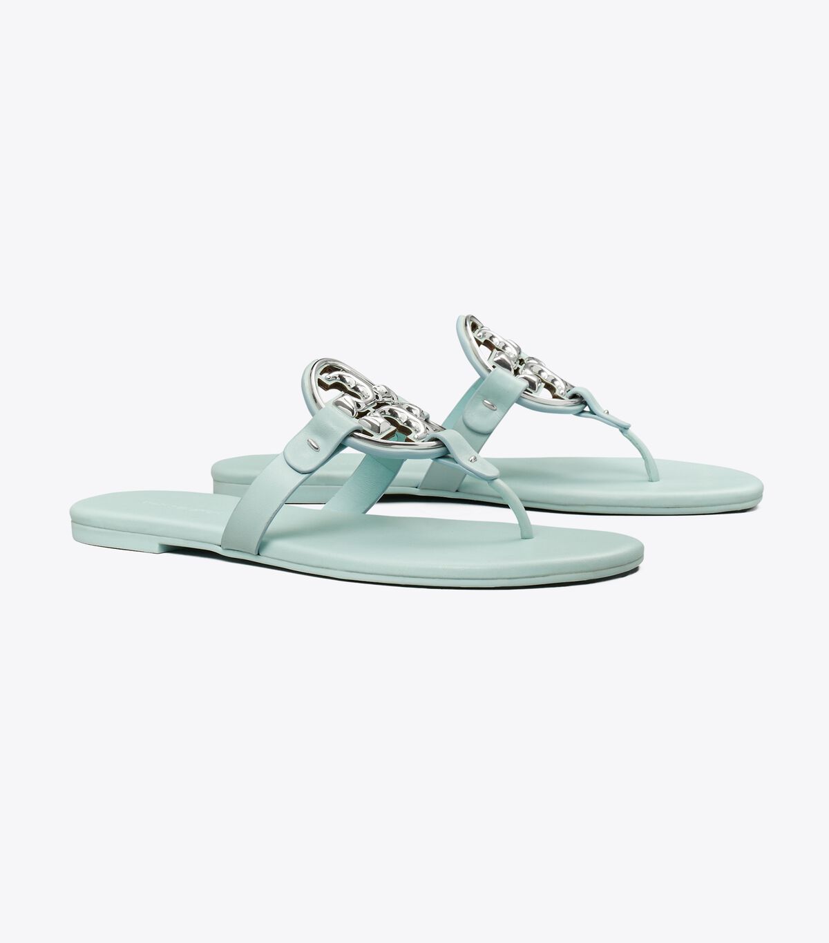 Tory Burch Azure Metal Miller Soft Sandals