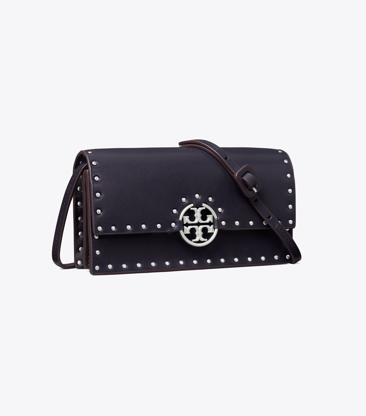 Tory Burch Black Miller Studded Crossbody Bags