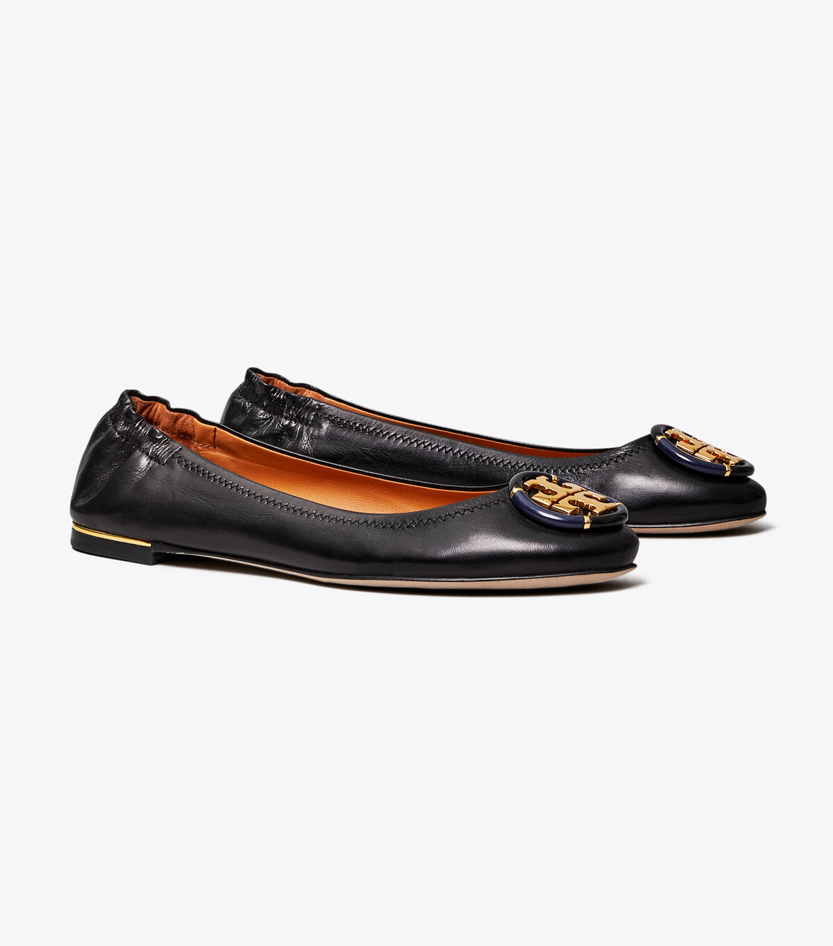 Tory Burch Black Multi-logo Ballet Flats