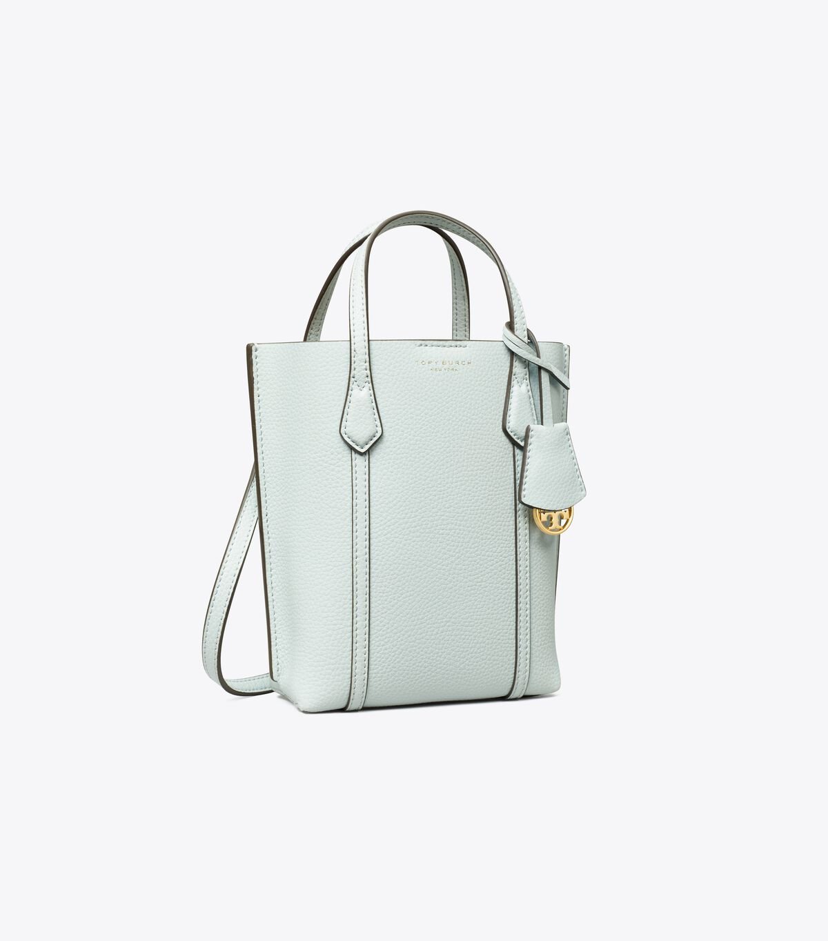 Tory Burch Turquoise / Grey Mini Perry Tote Bags