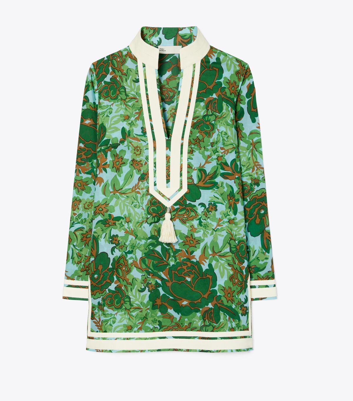 Tory Burch Green Printed Bikini Tops