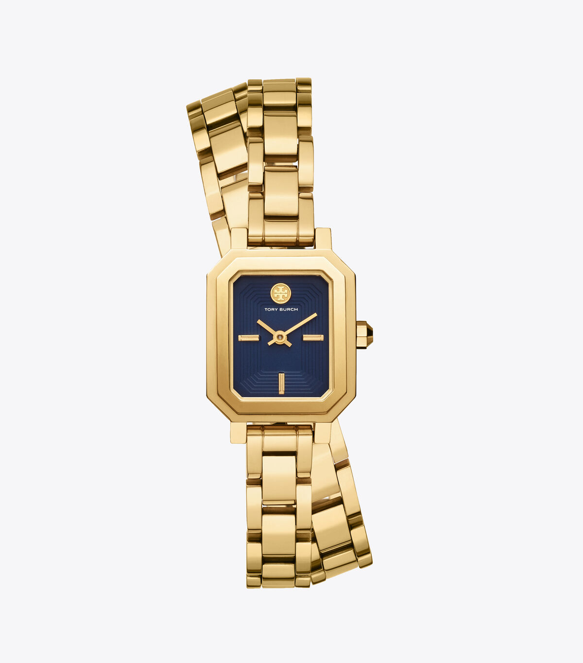 Tory Burch Navy Gold Robinson Mini Watches