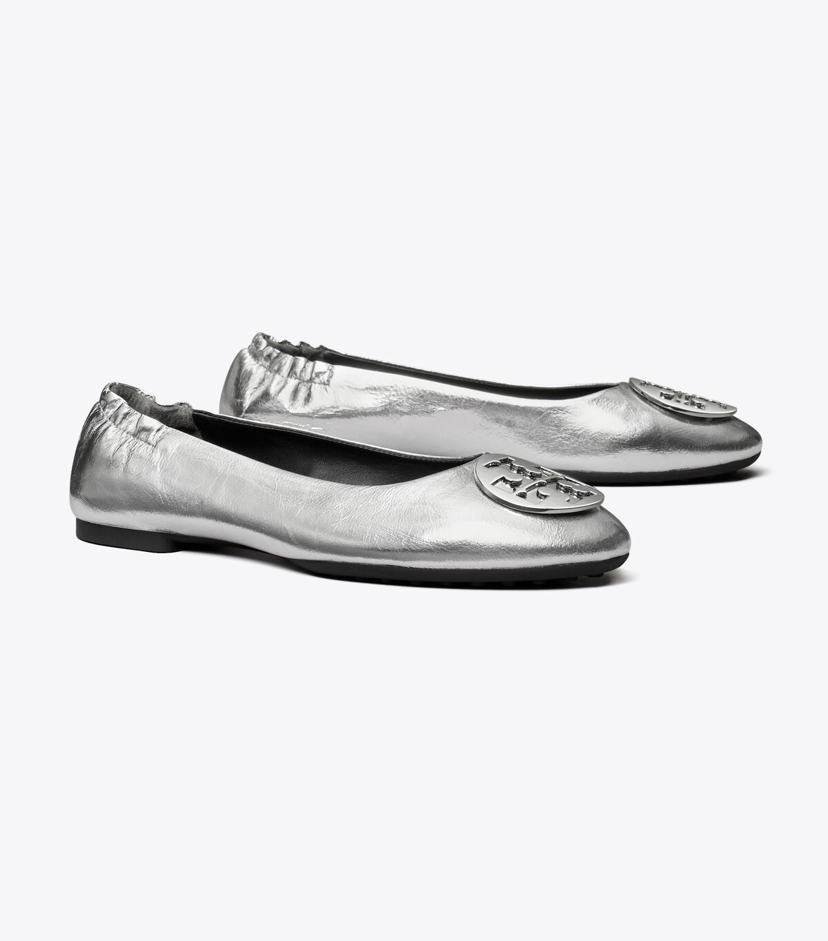 Tory Burch Silver Claire Ballet Flats