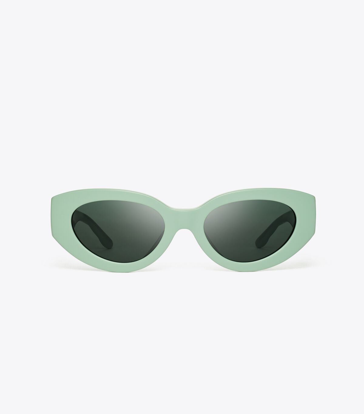 Tory Burch Mint / Grey Kira Chevron Cat-eye Sunglasses