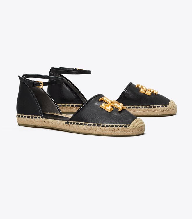 Tory Burch Black Eleanor D'orsay Espadrille