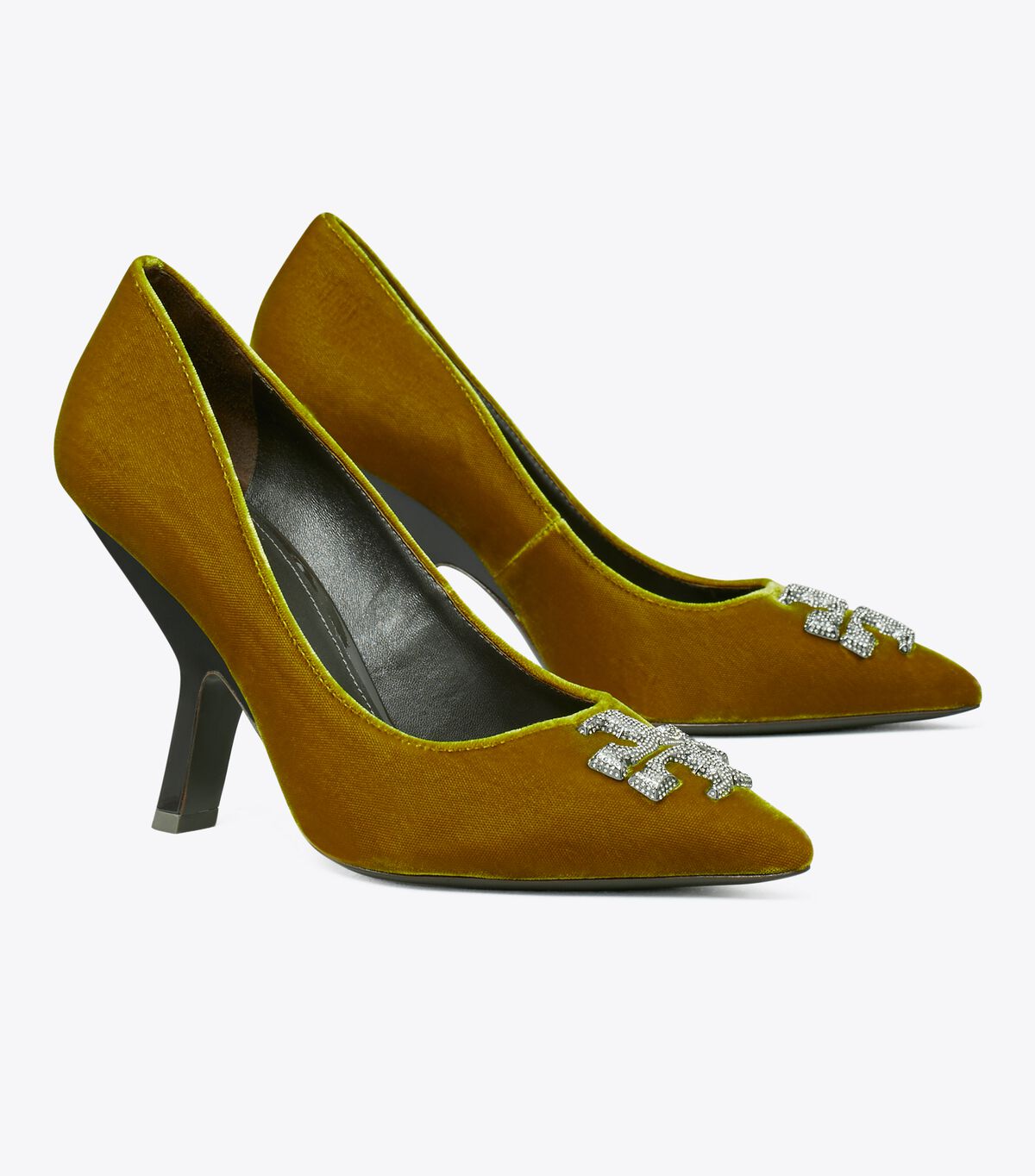 Tory Burch Dark Yellow Eleanor Pavé Heels